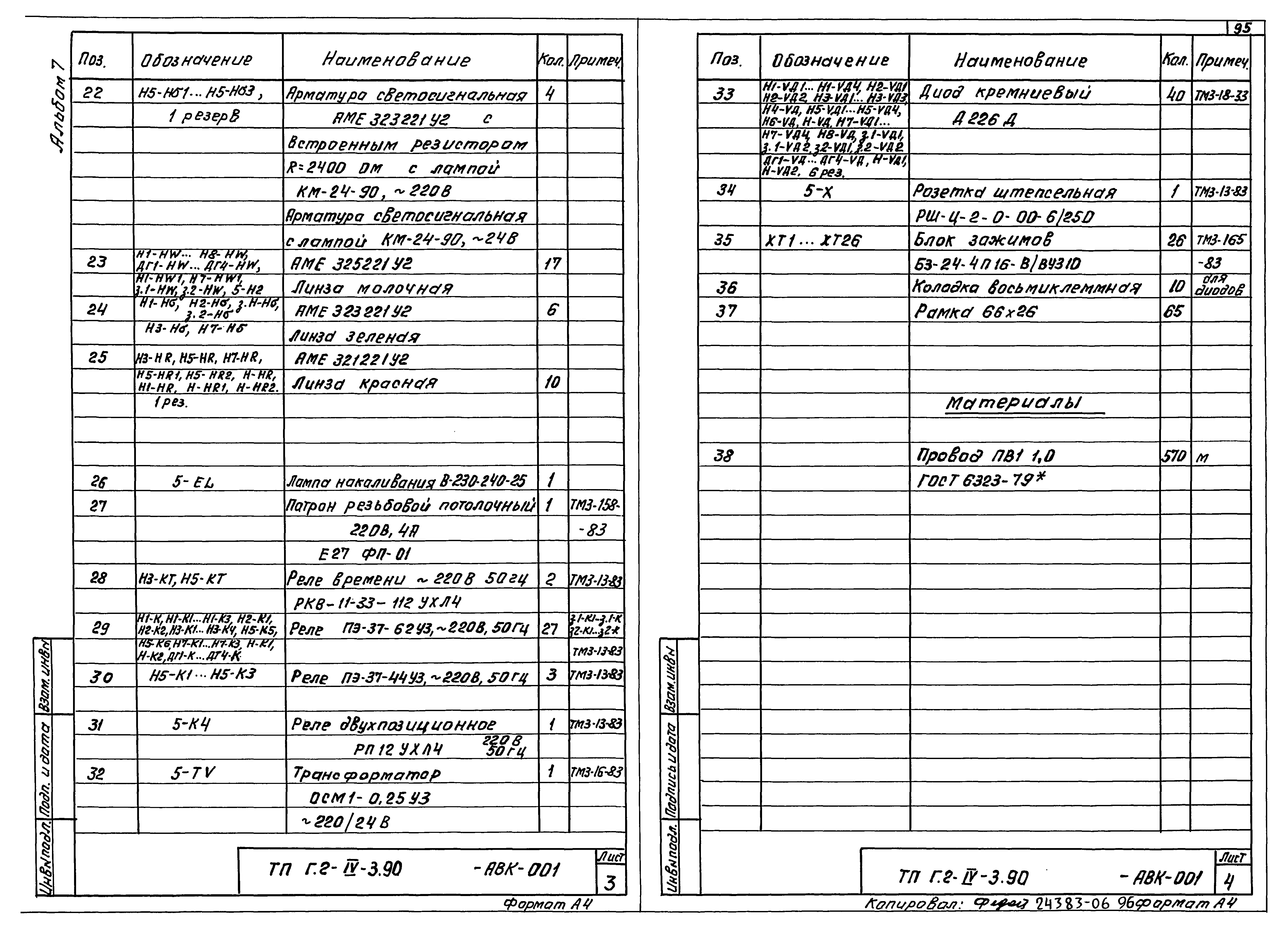 Типовой проект Г.2-IV-3.90