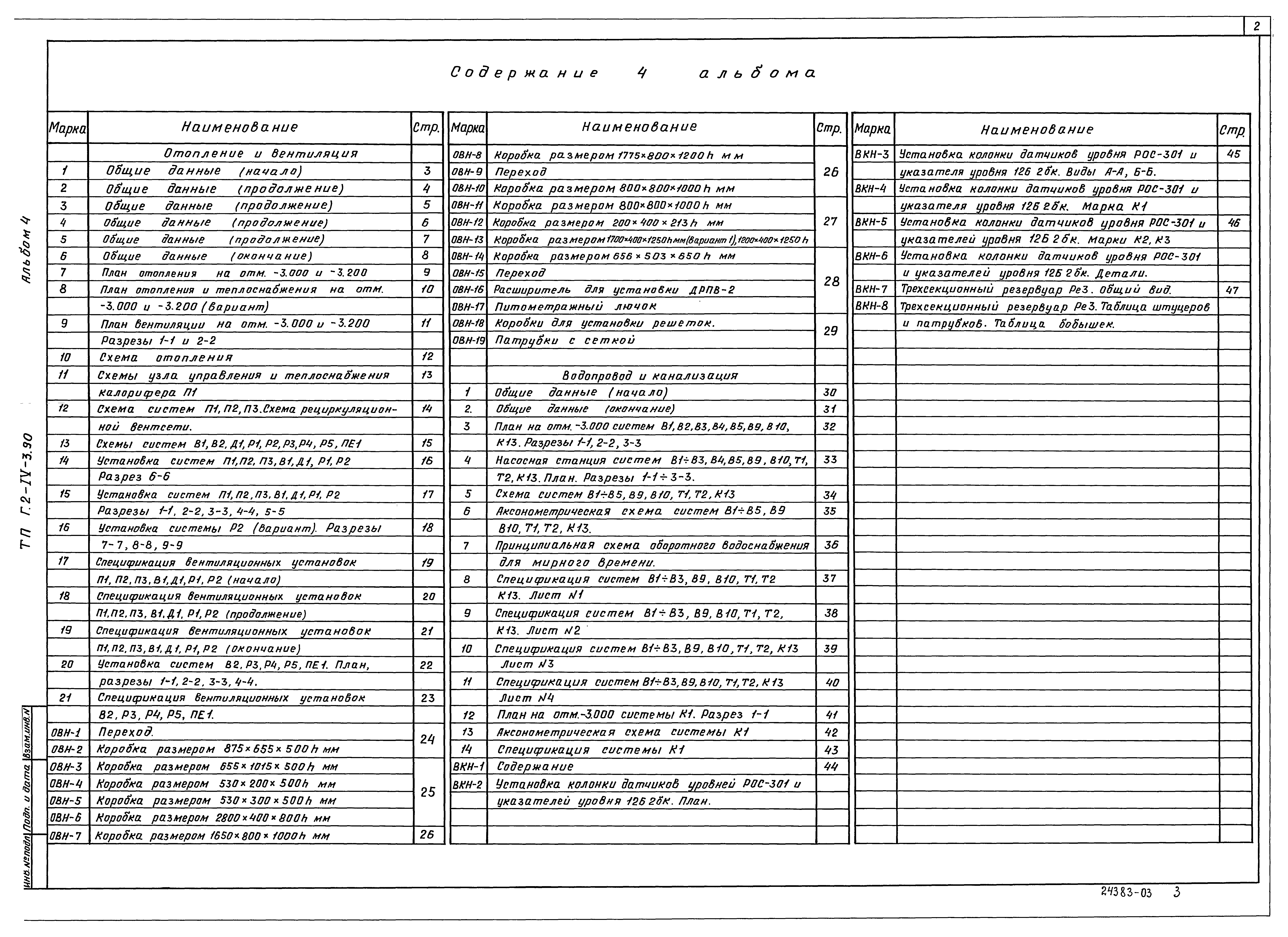 Типовой проект Г.2-IV-3.90