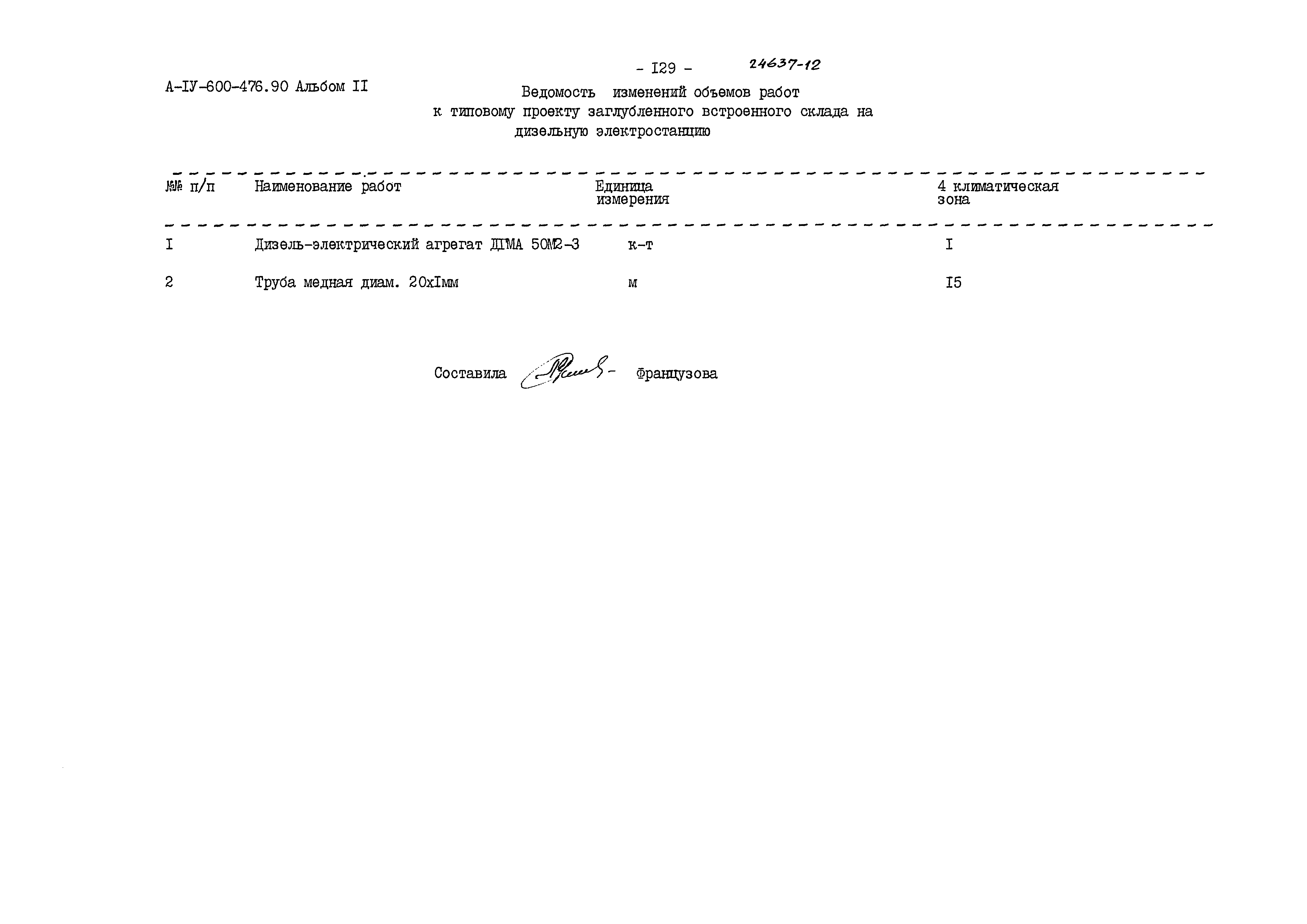 Типовой проект А-IV-600-476.90