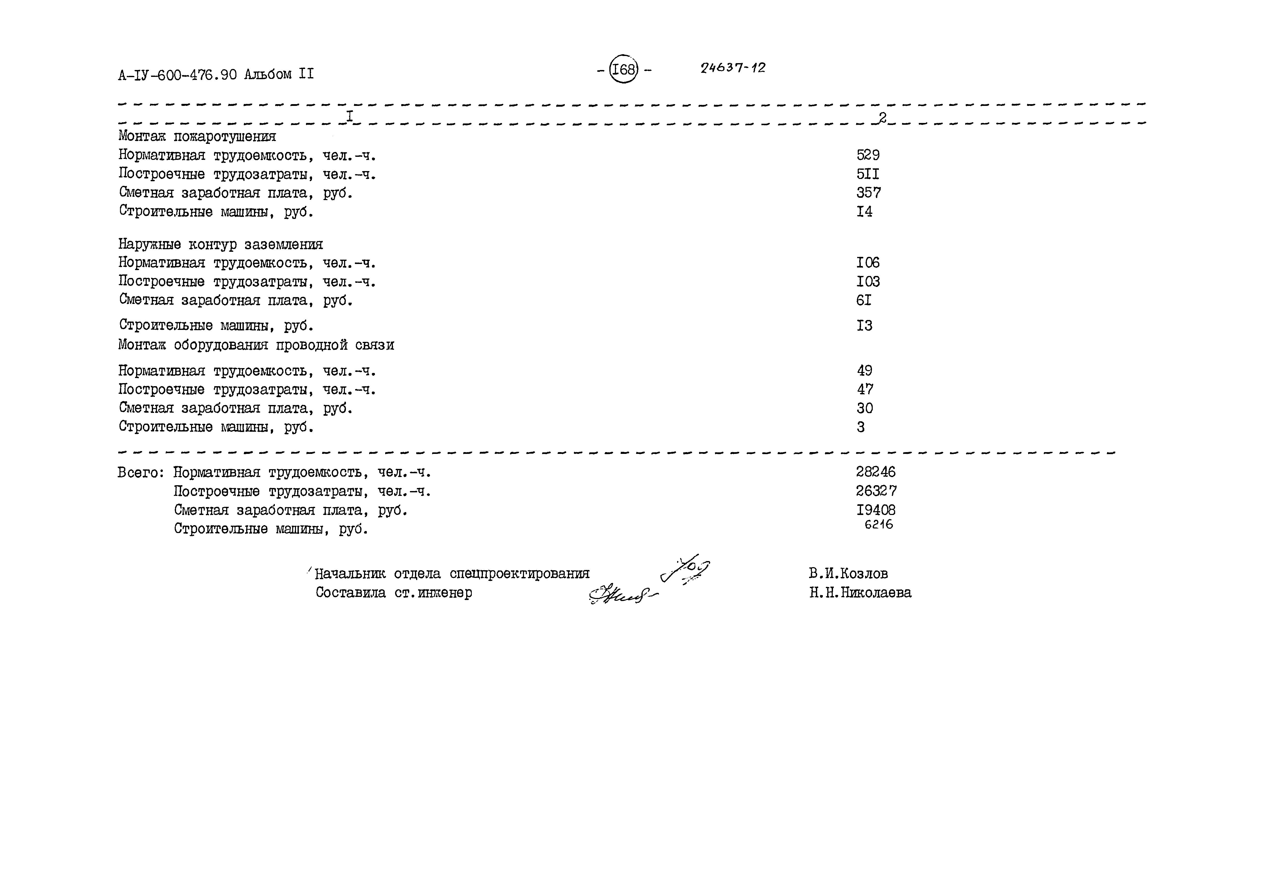 Типовой проект А-IV-600-476.90