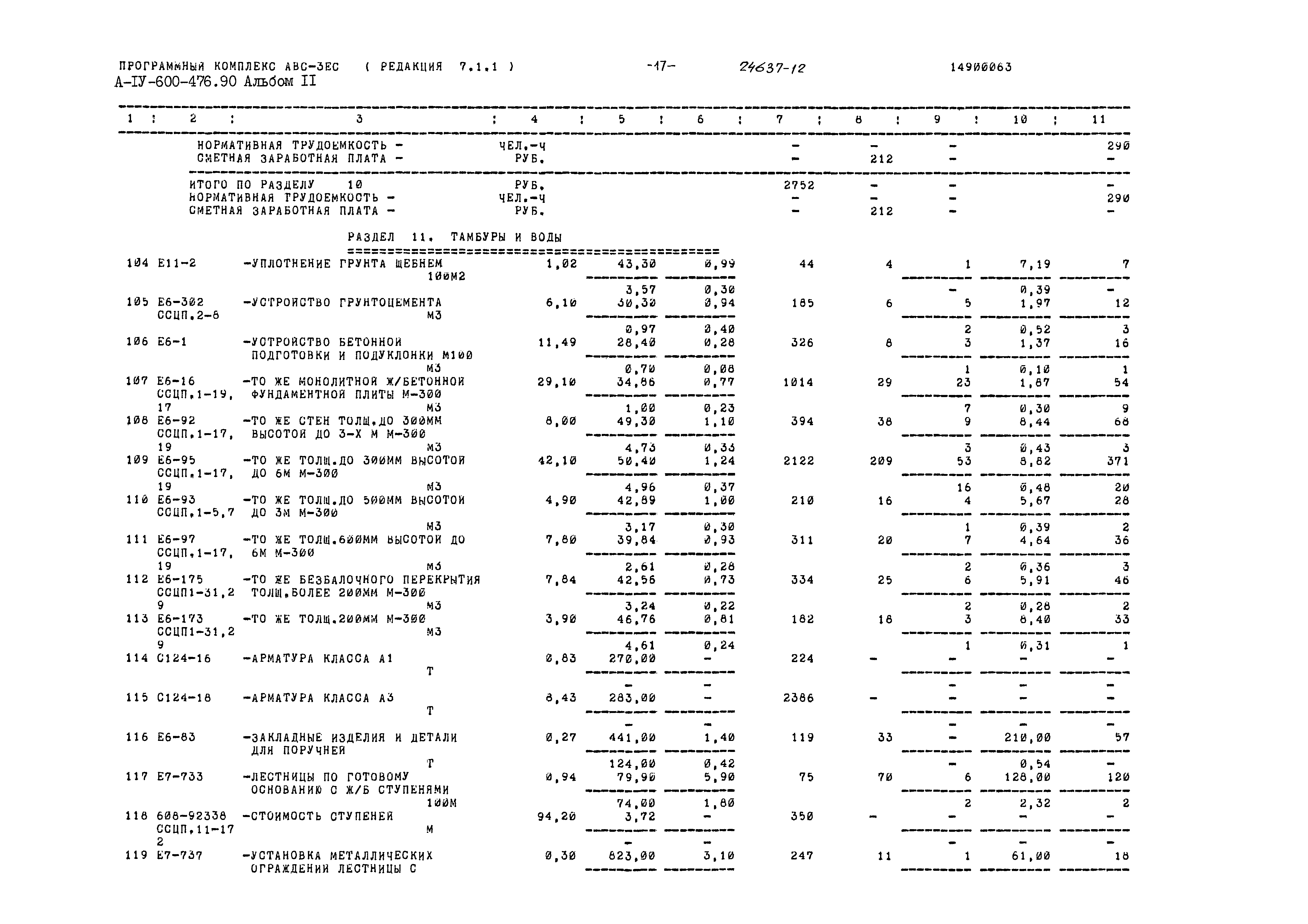 Типовой проект А-IV-600-476.90