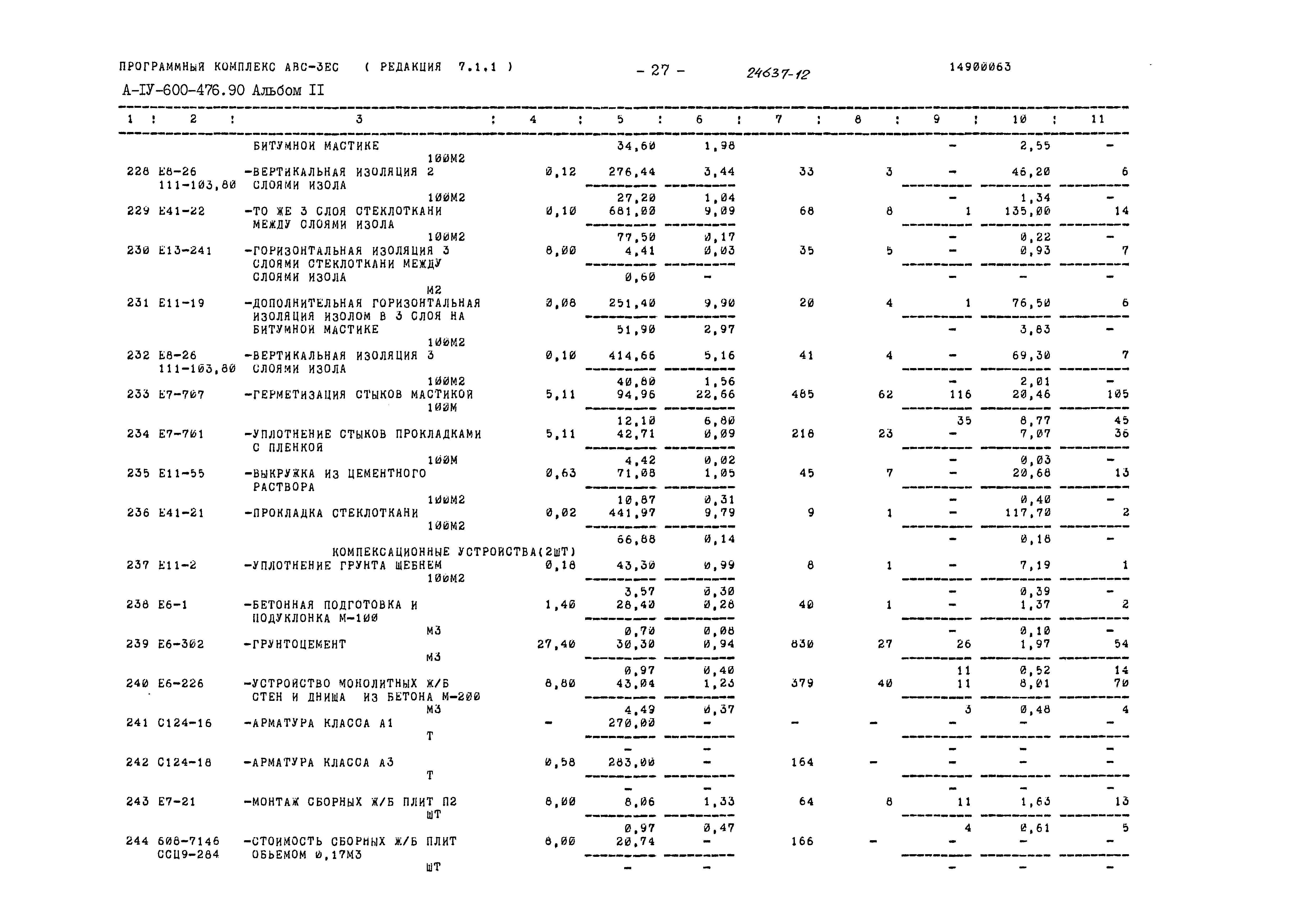 Типовой проект А-IV-600-476.90