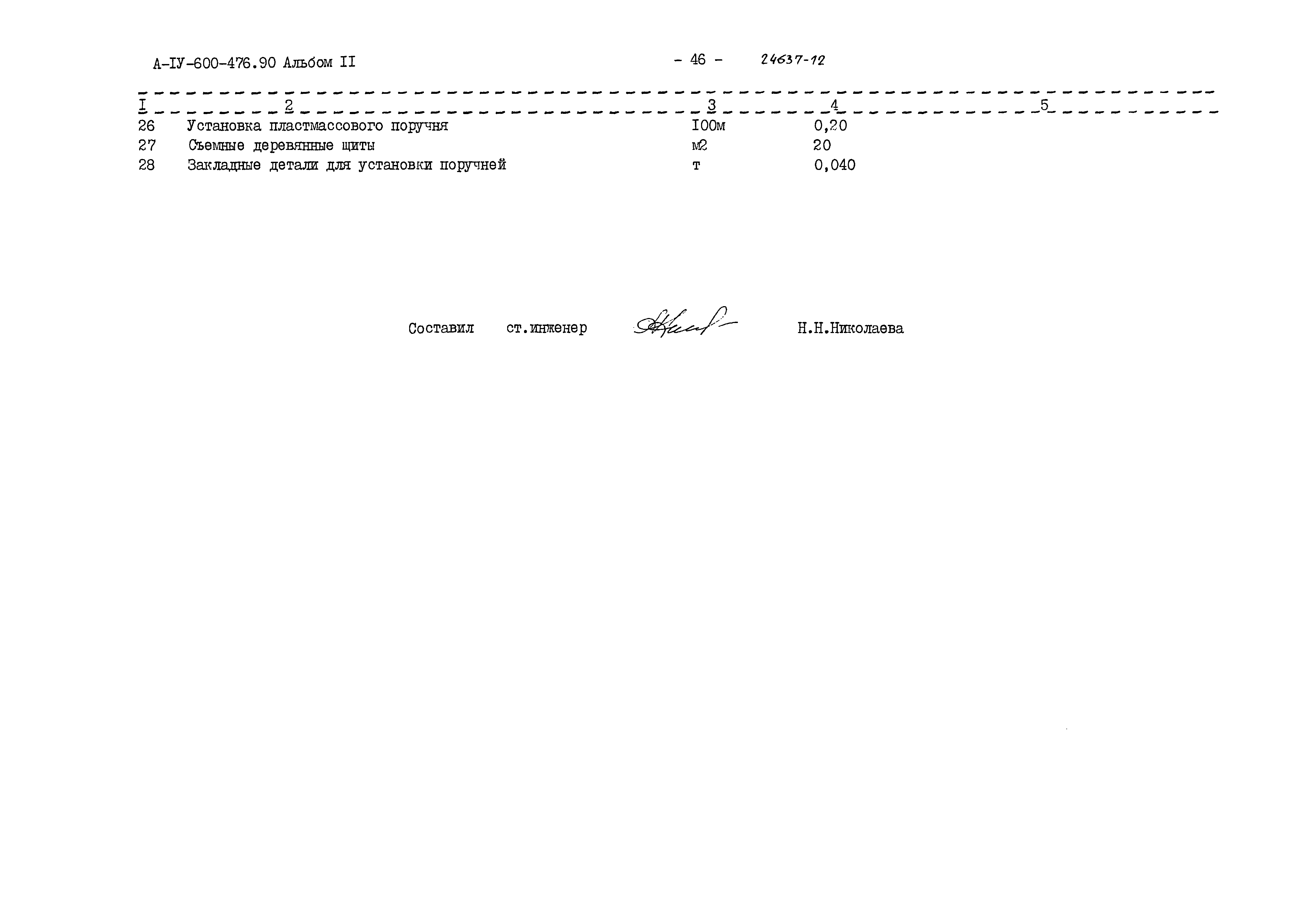 Типовой проект А-IV-600-476.90