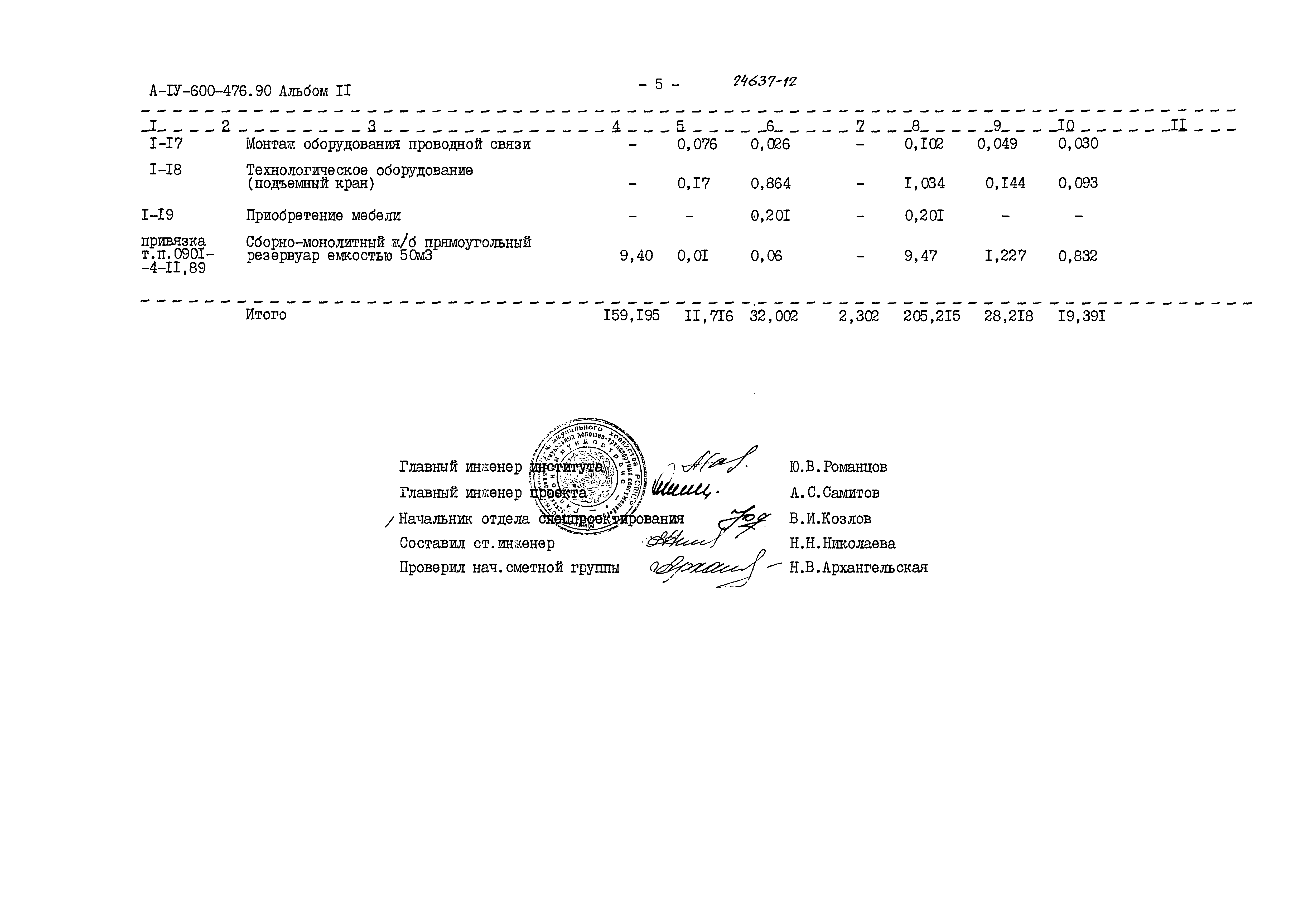 Типовой проект А-IV-600-476.90