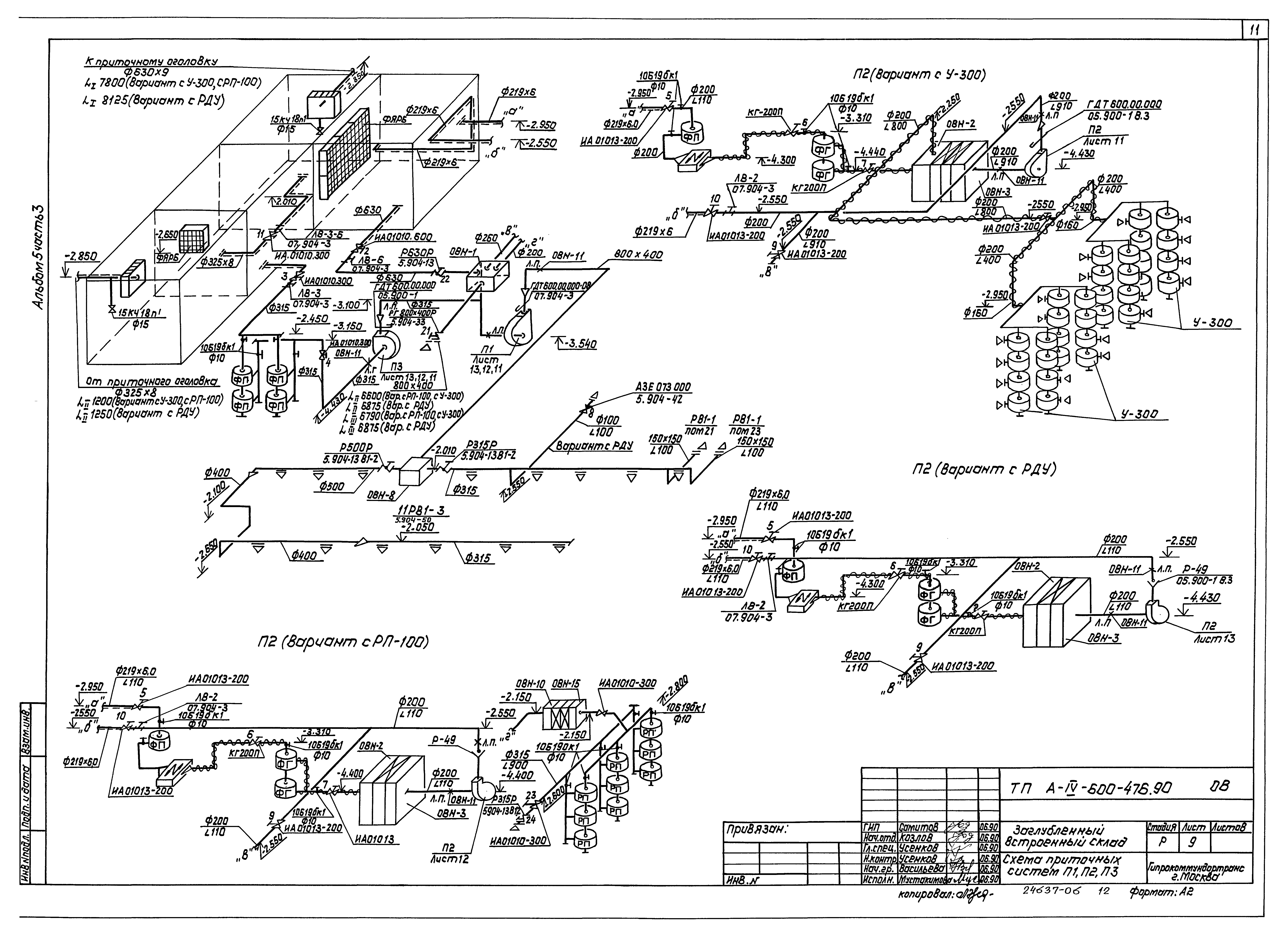 Типовой проект А-IV-600-476.90