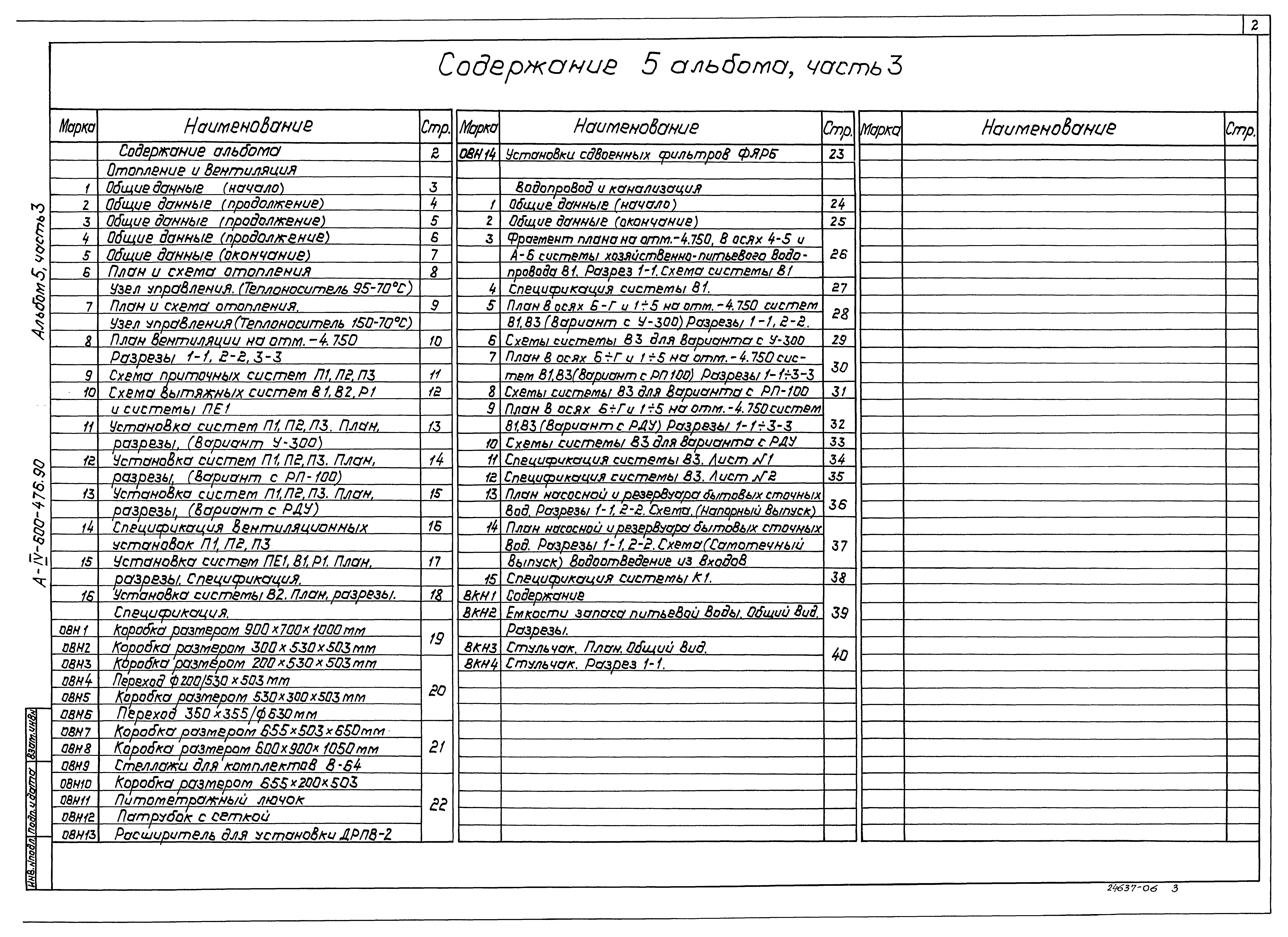 Типовой проект А-IV-600-476.90