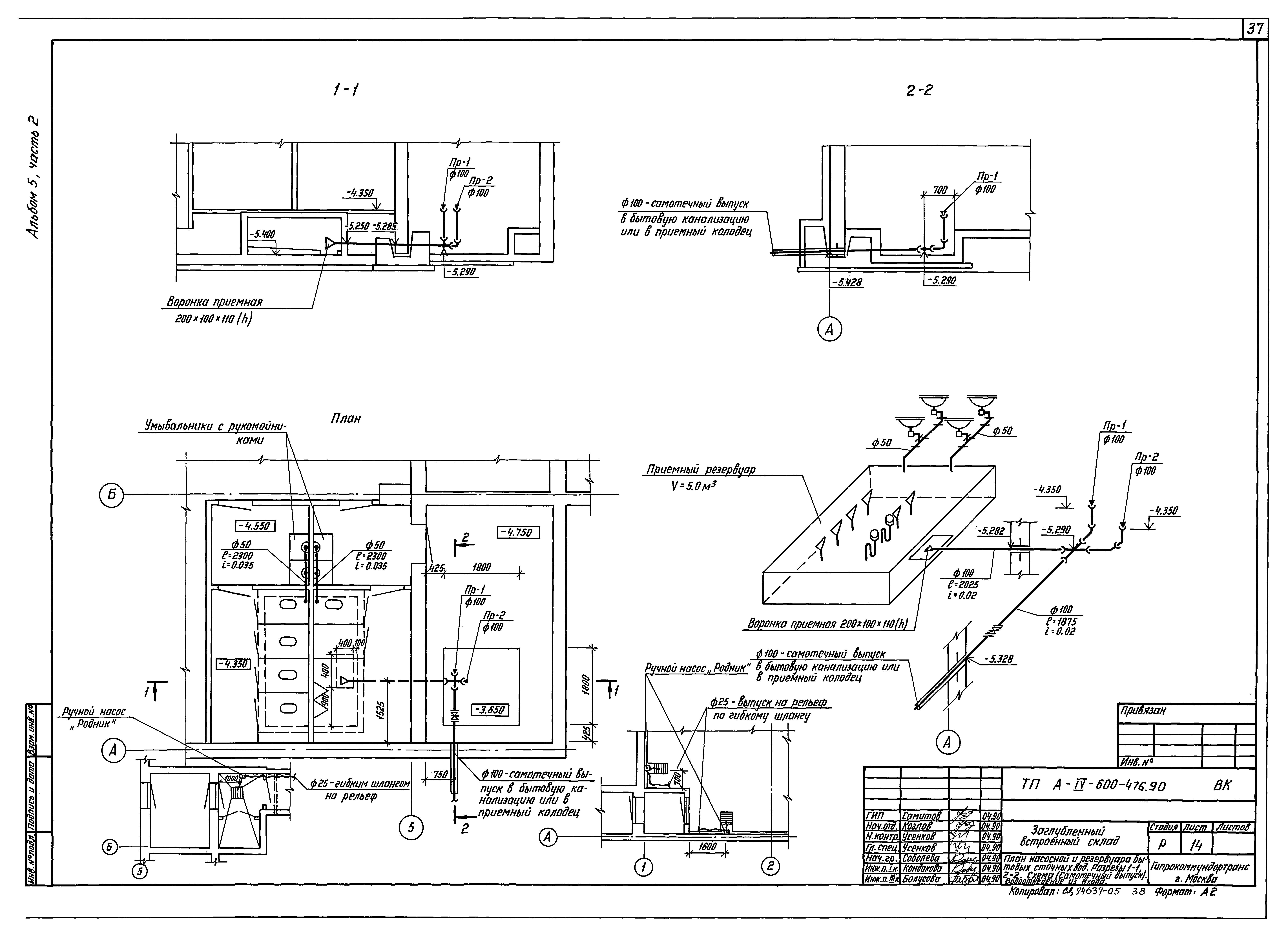 Типовой проект А-IV-600-476.90