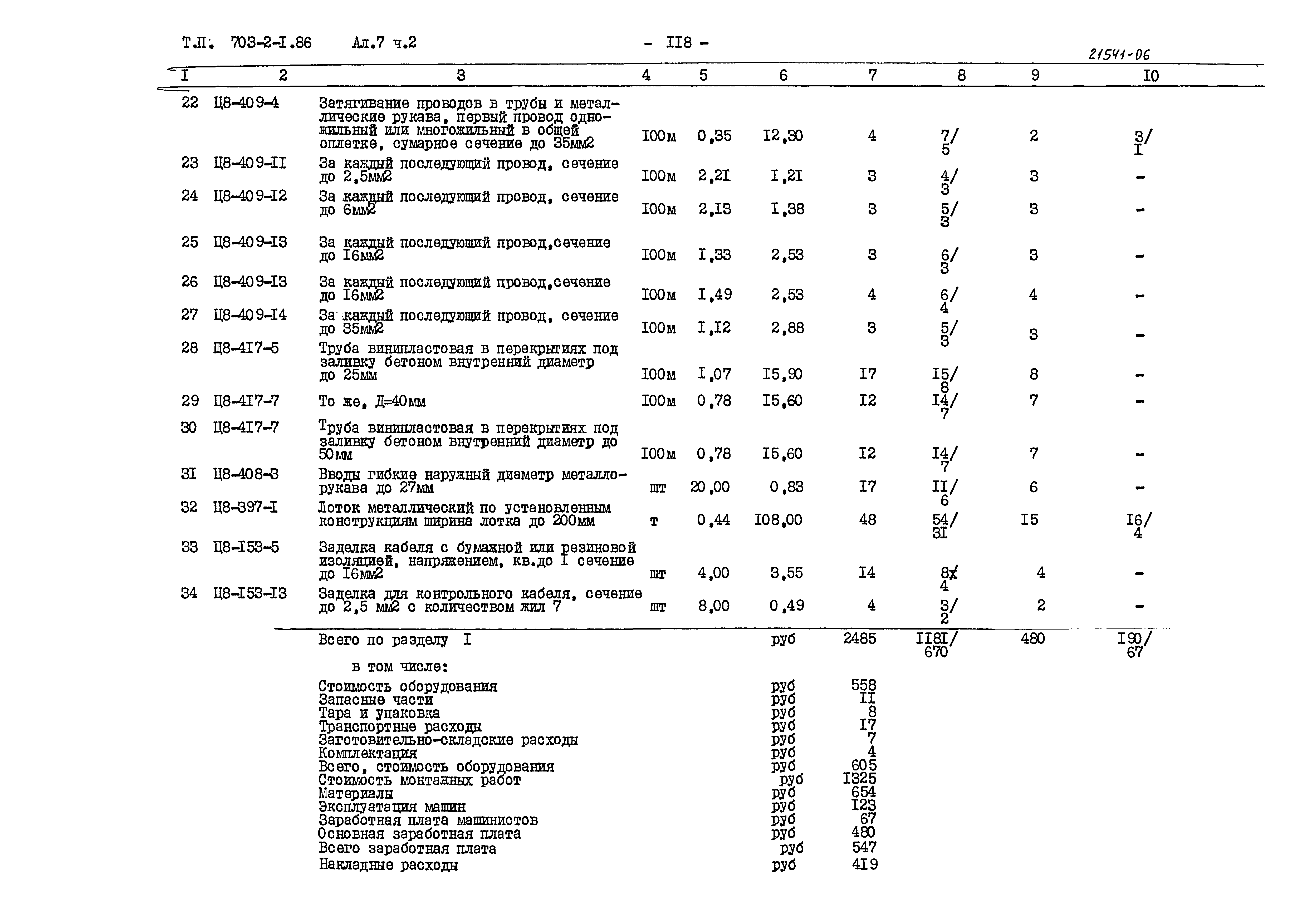 Типовой проект 703-2-1.86