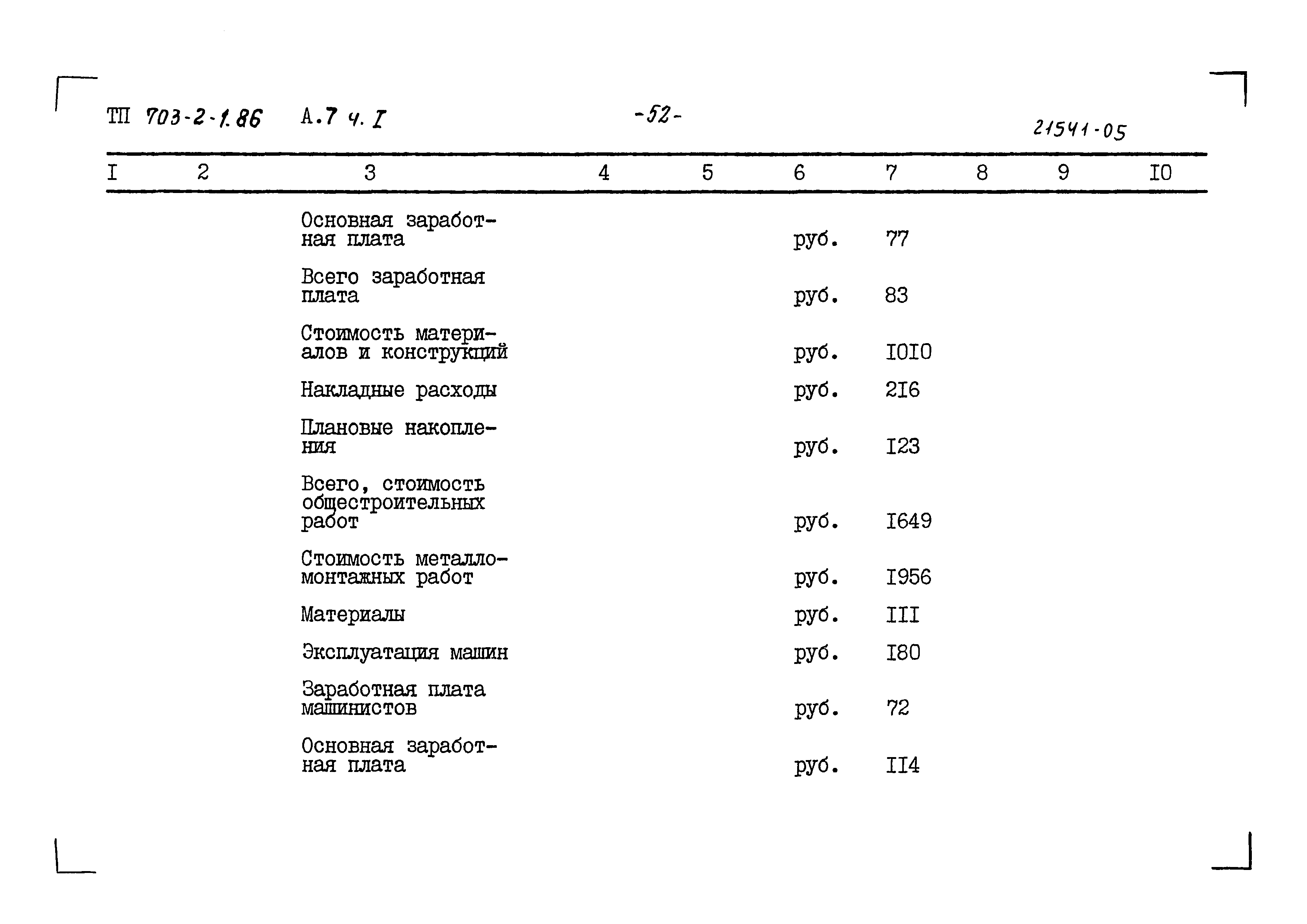 Типовой проект 703-2-1.86