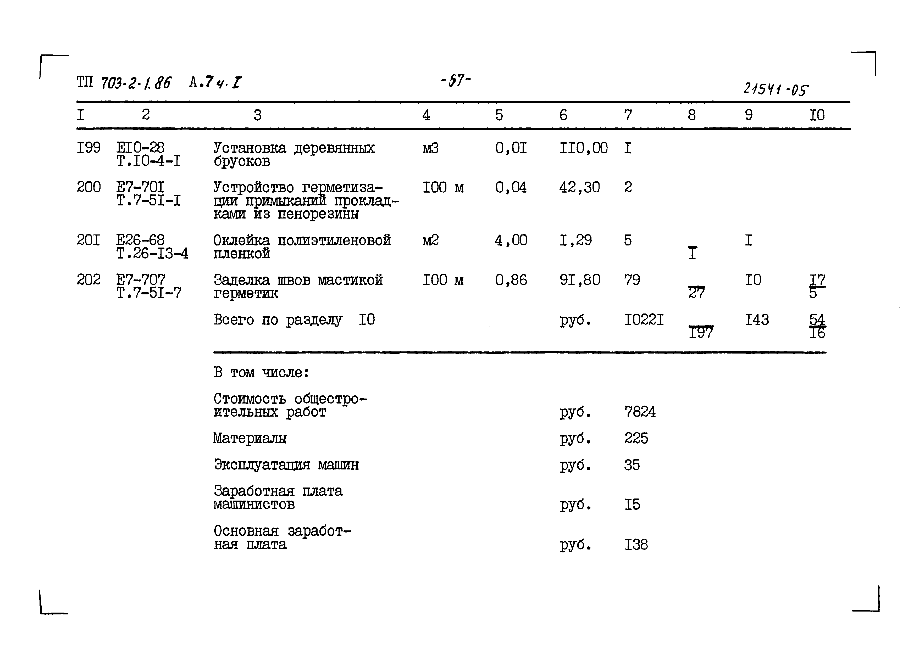 Типовой проект 703-2-1.86