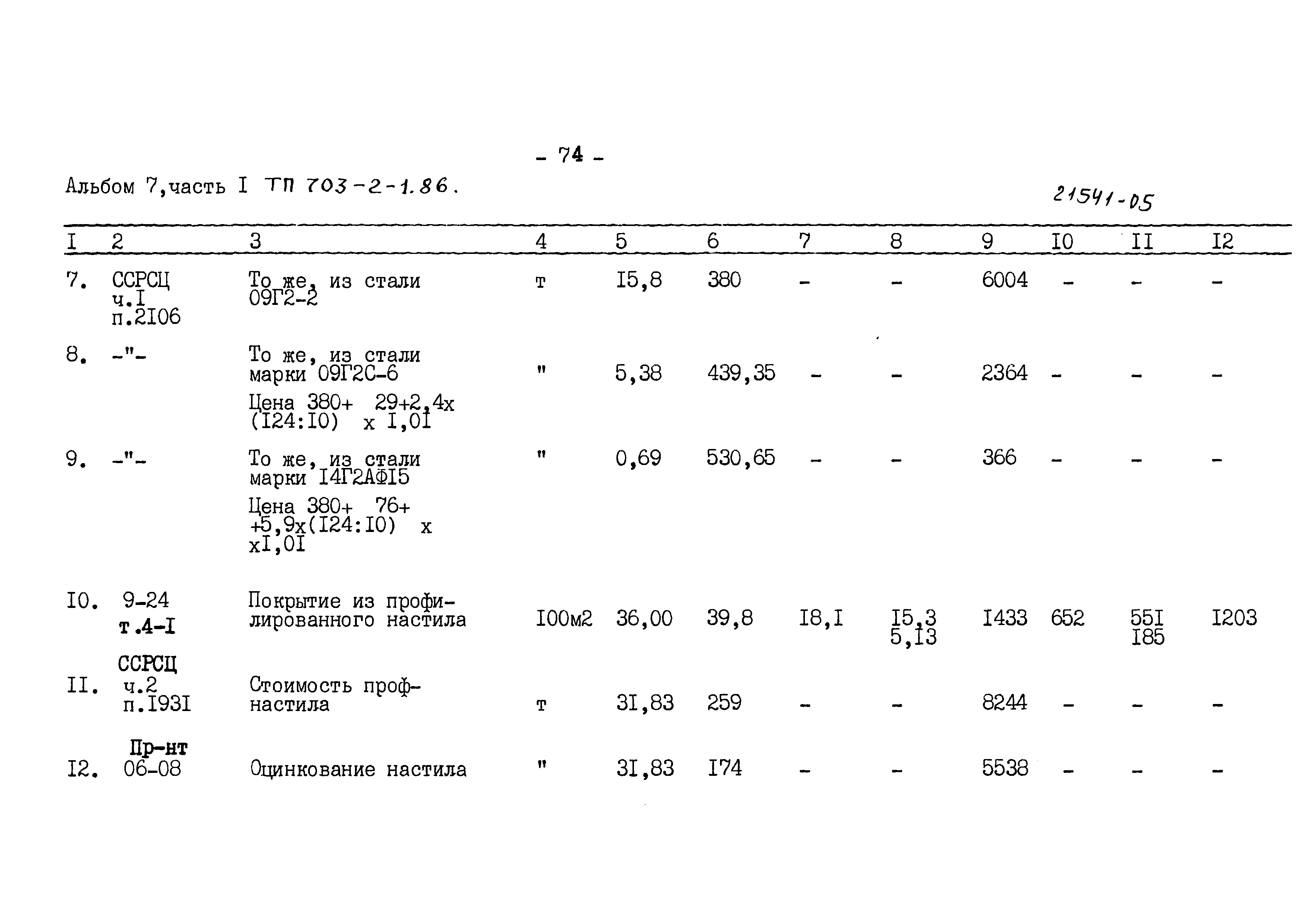 Типовой проект 703-2-1.86