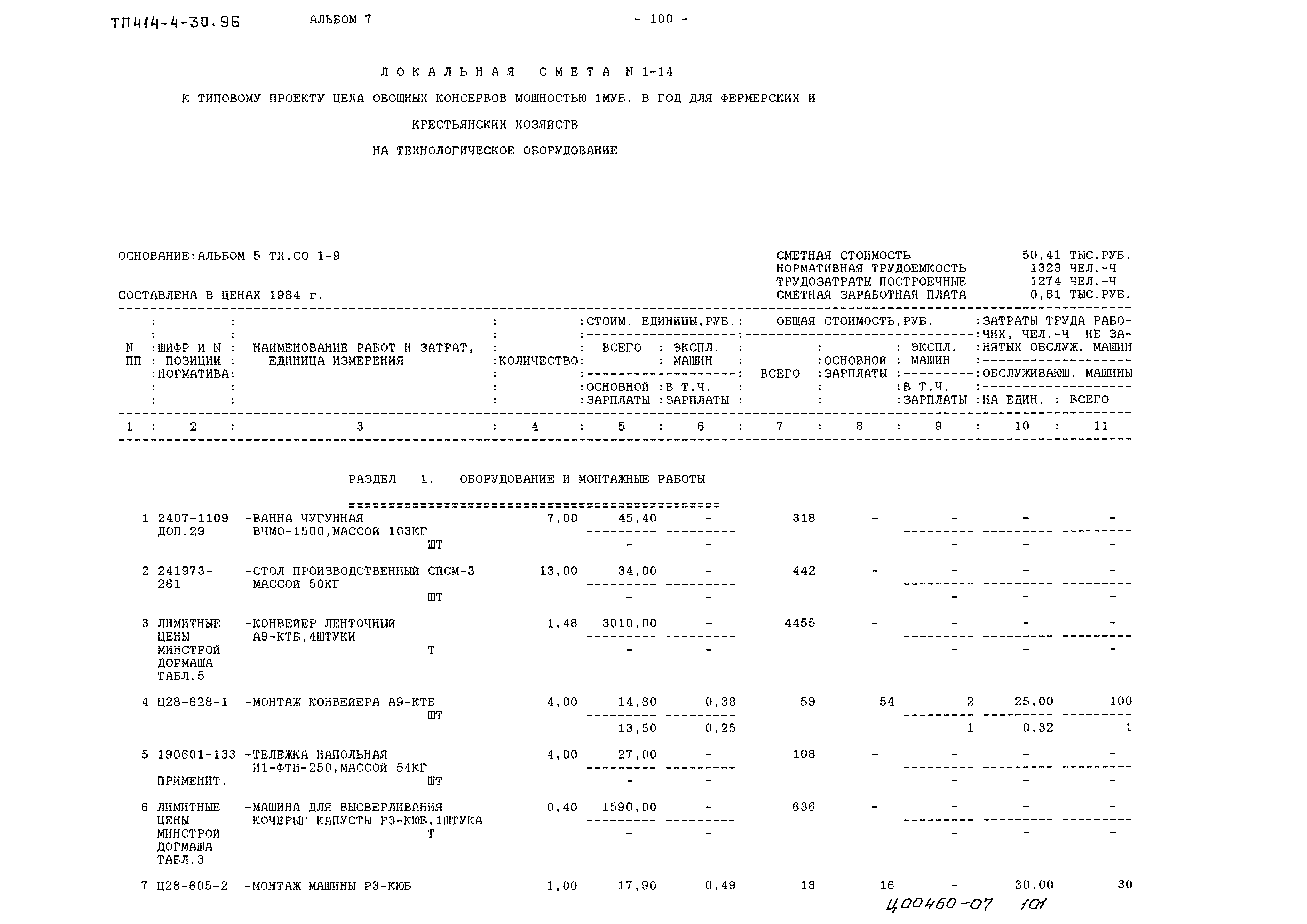 Типовой проект 414-4-30.96