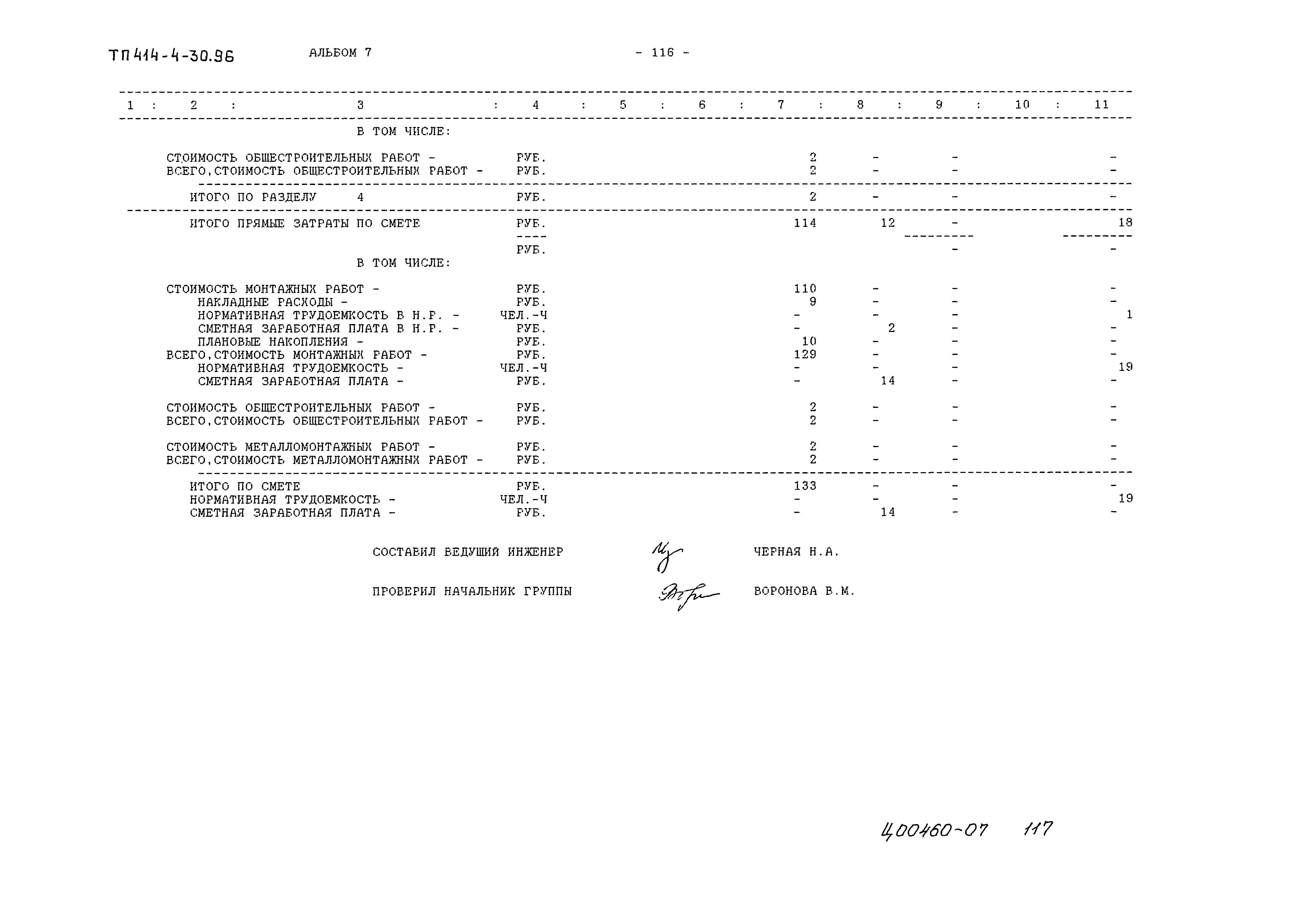 Типовой проект 414-4-30.96