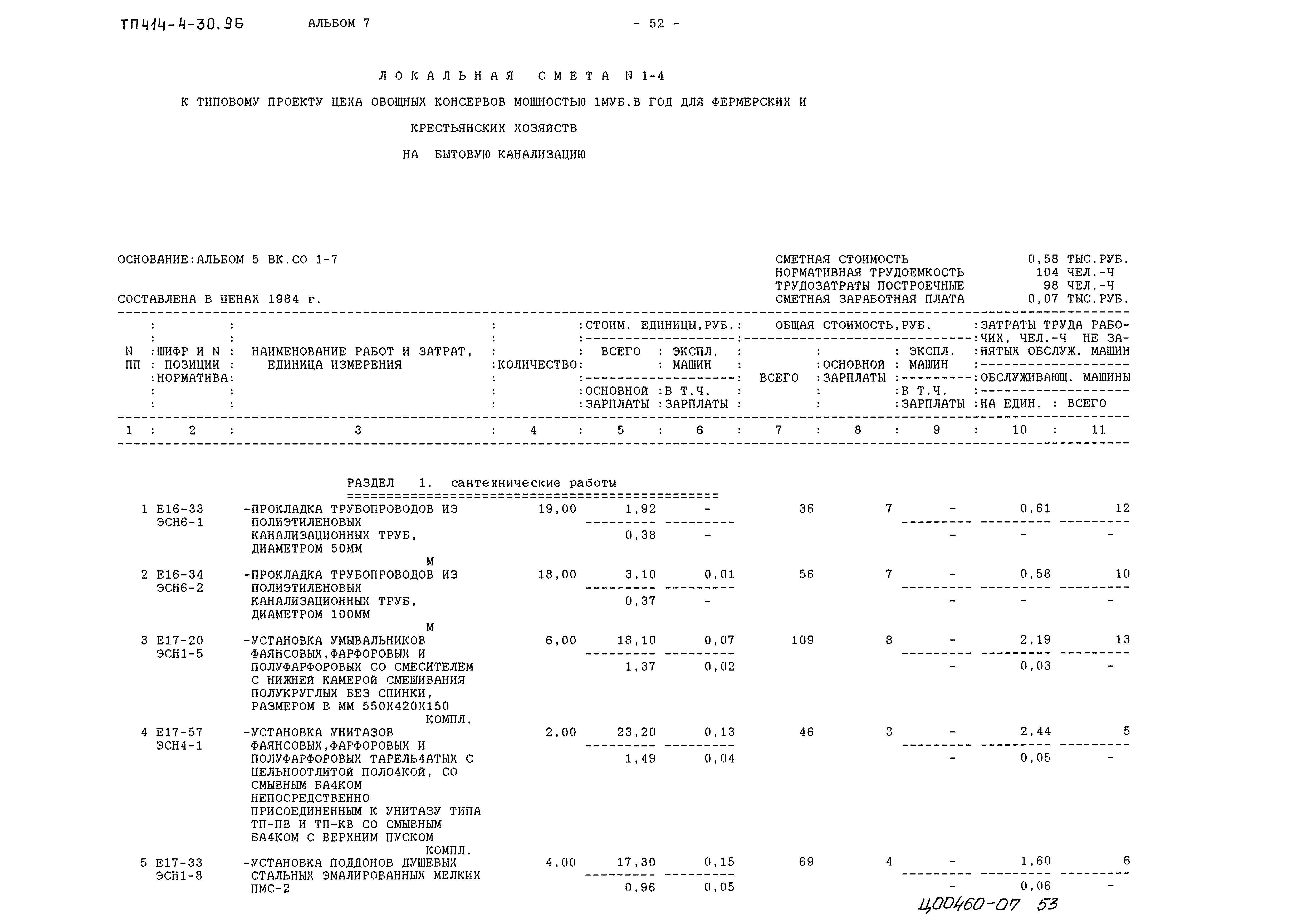 Типовой проект 414-4-30.96