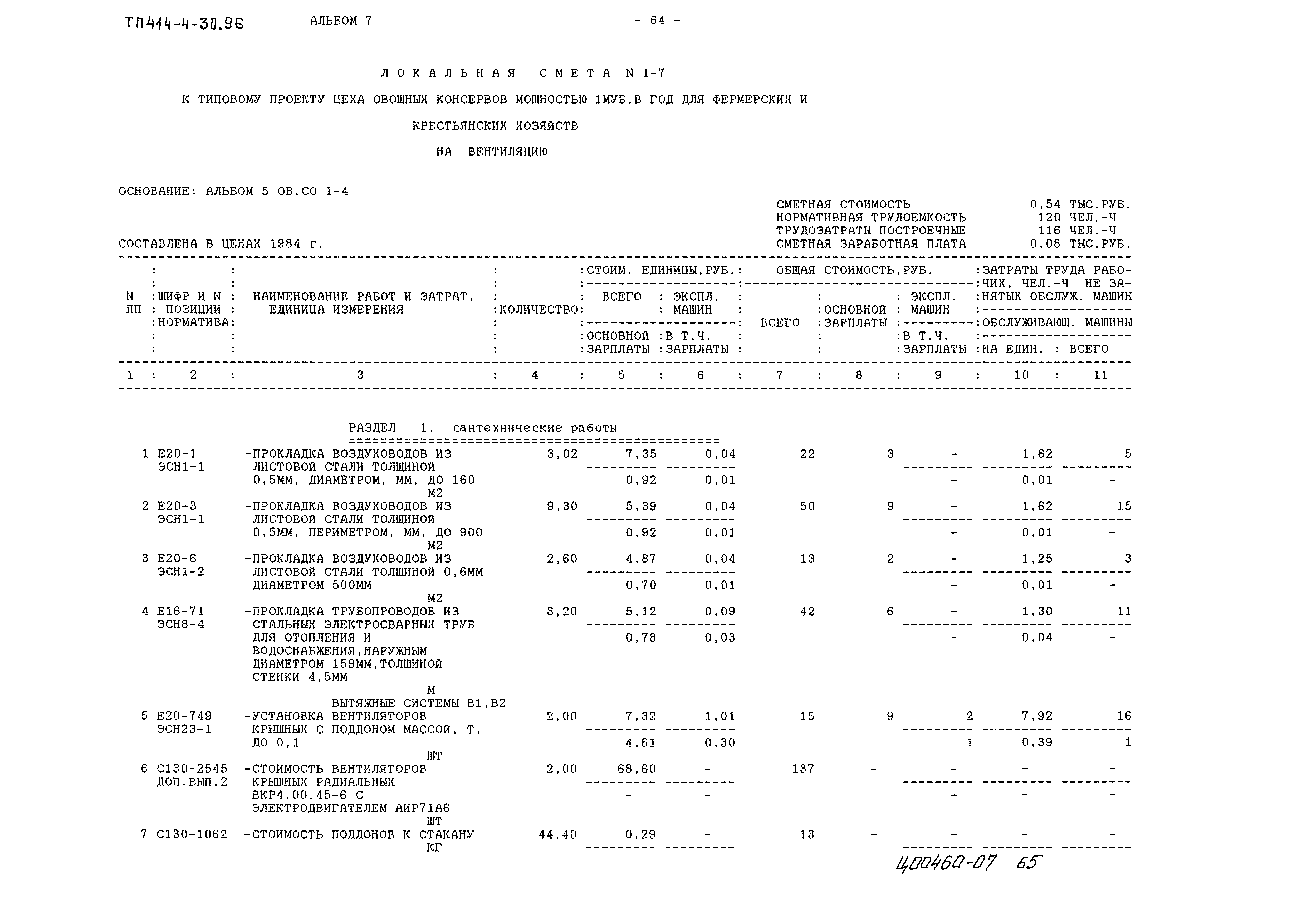 Типовой проект 414-4-30.96