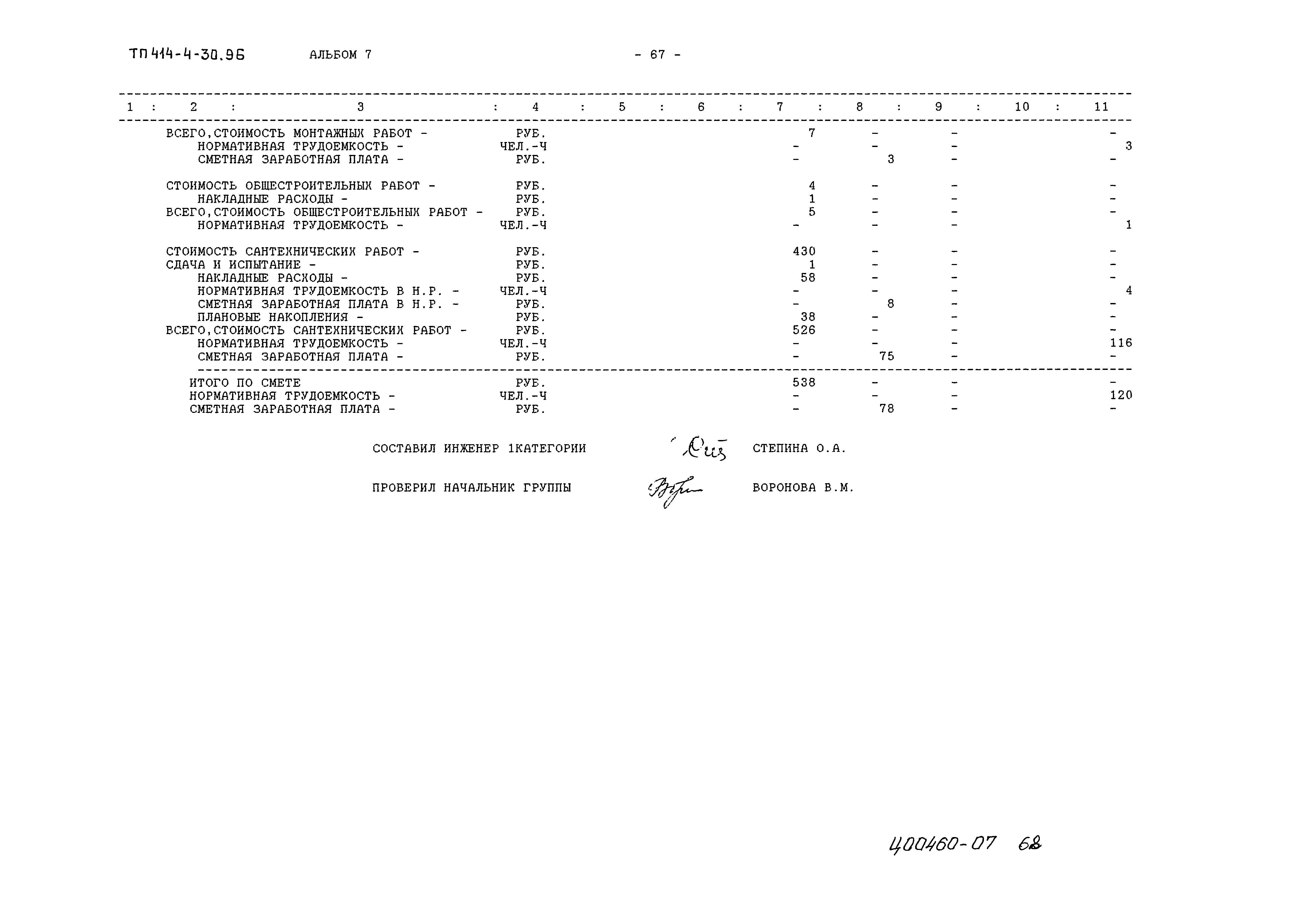 Типовой проект 414-4-30.96
