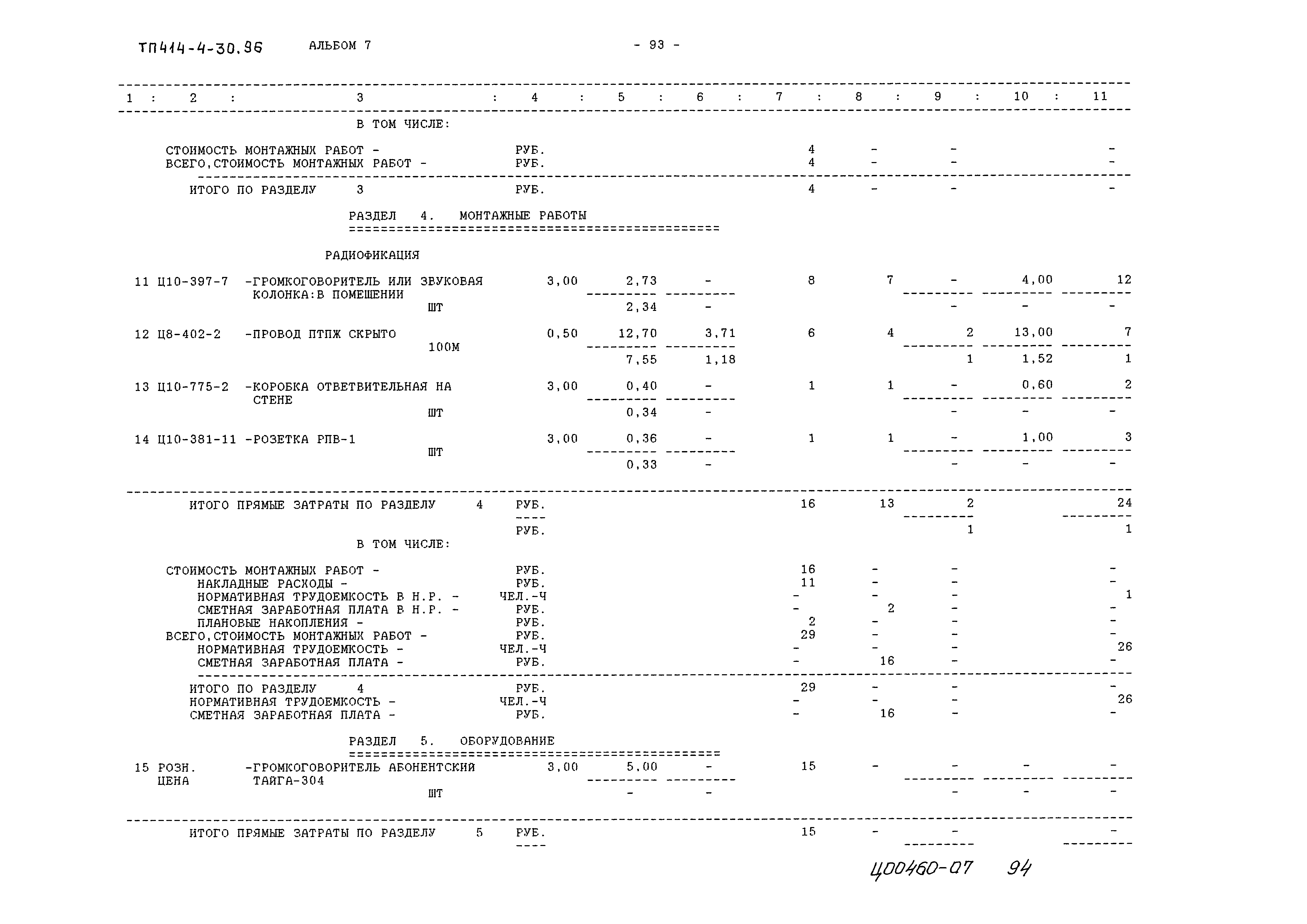 Типовой проект 414-4-30.96
