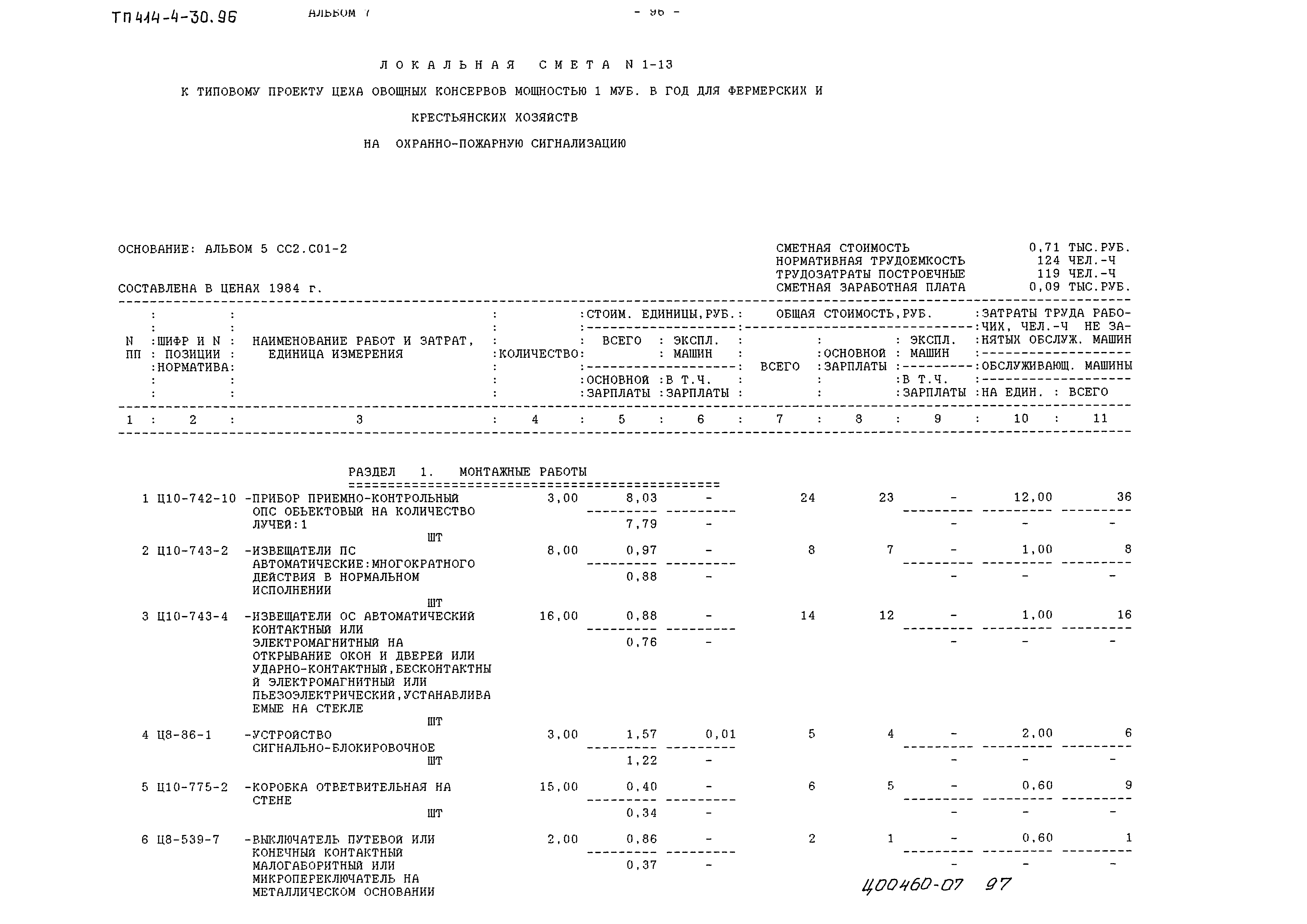 Типовой проект 414-4-30.96