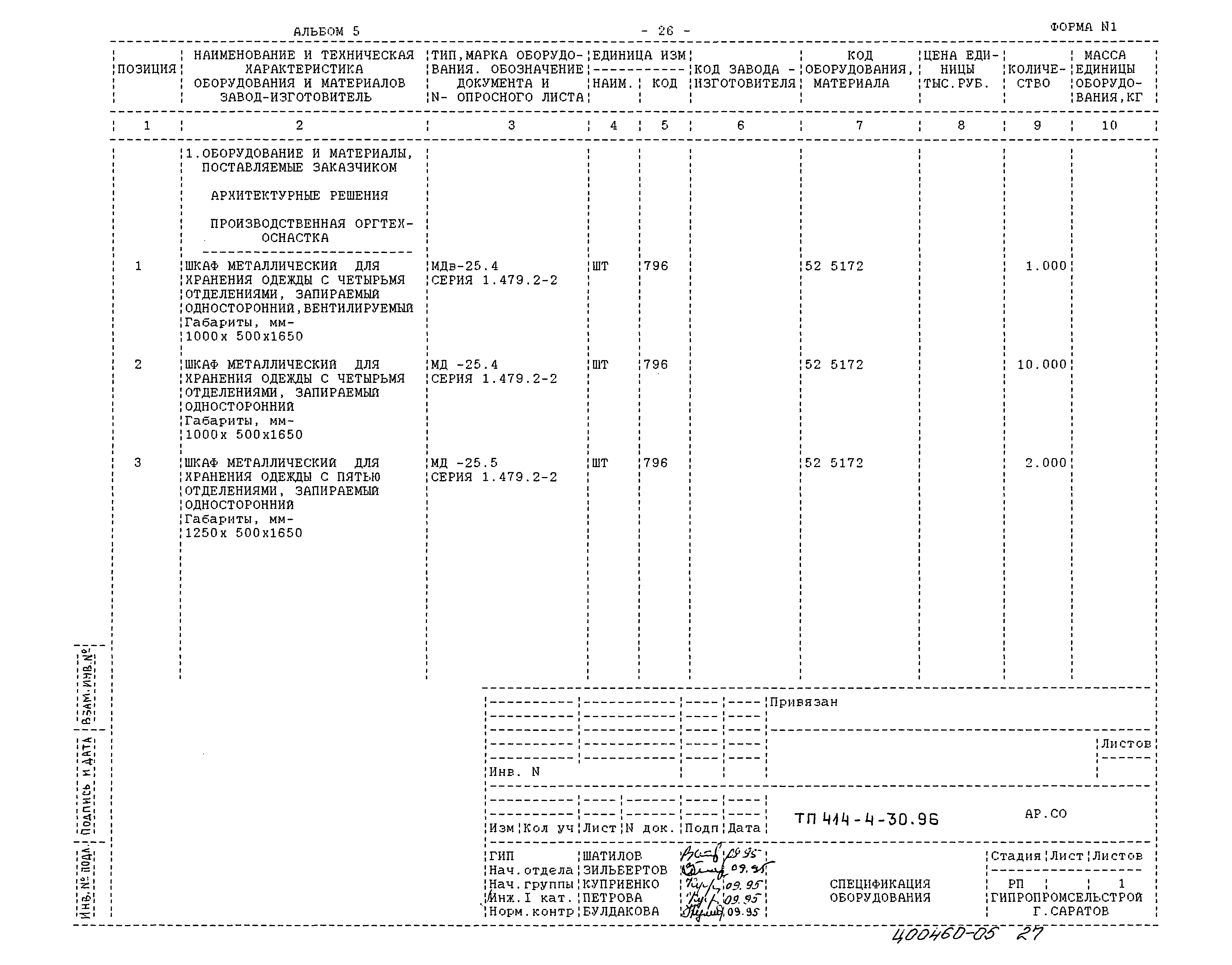Типовой проект 414-4-30.96