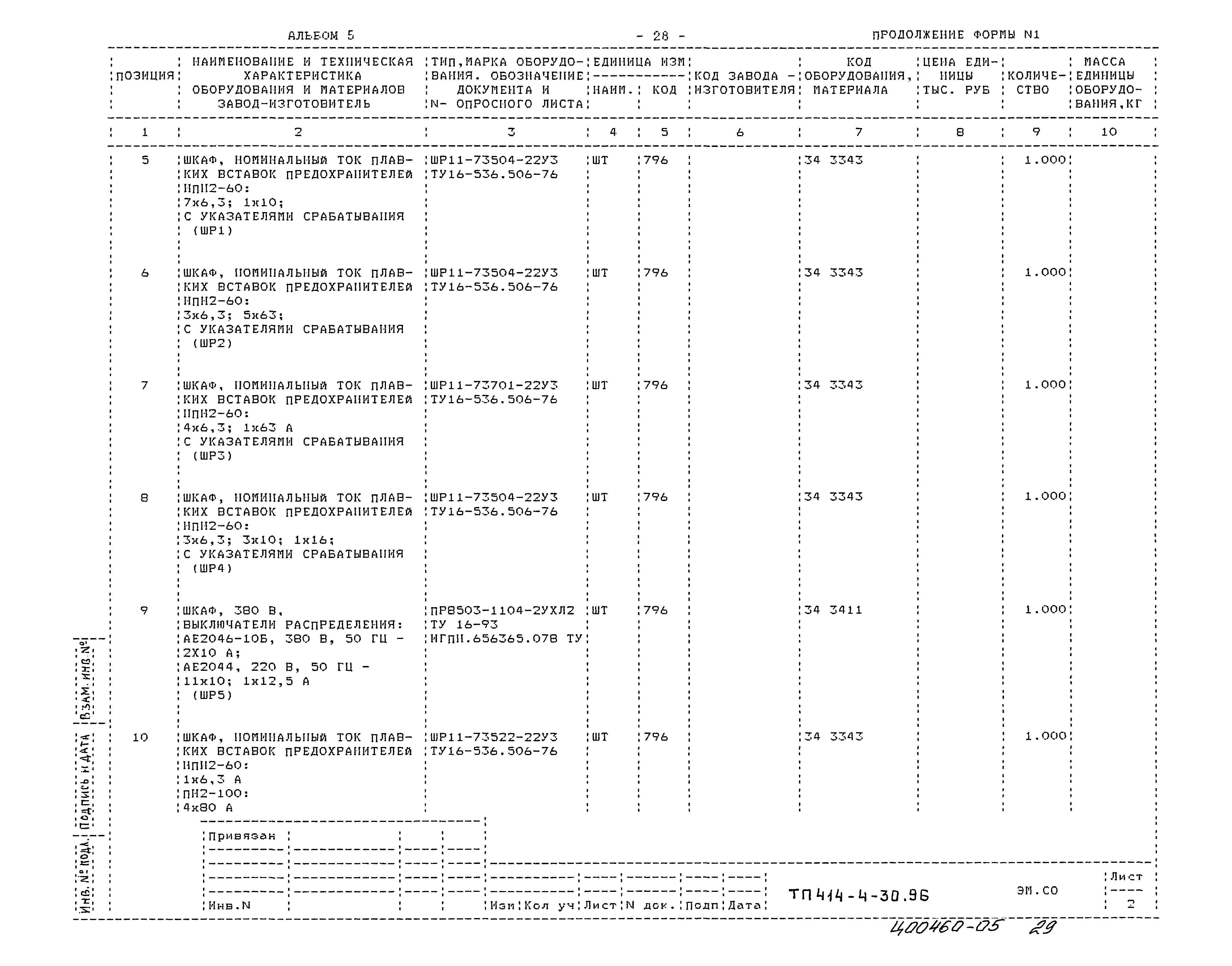 Типовой проект 414-4-30.96