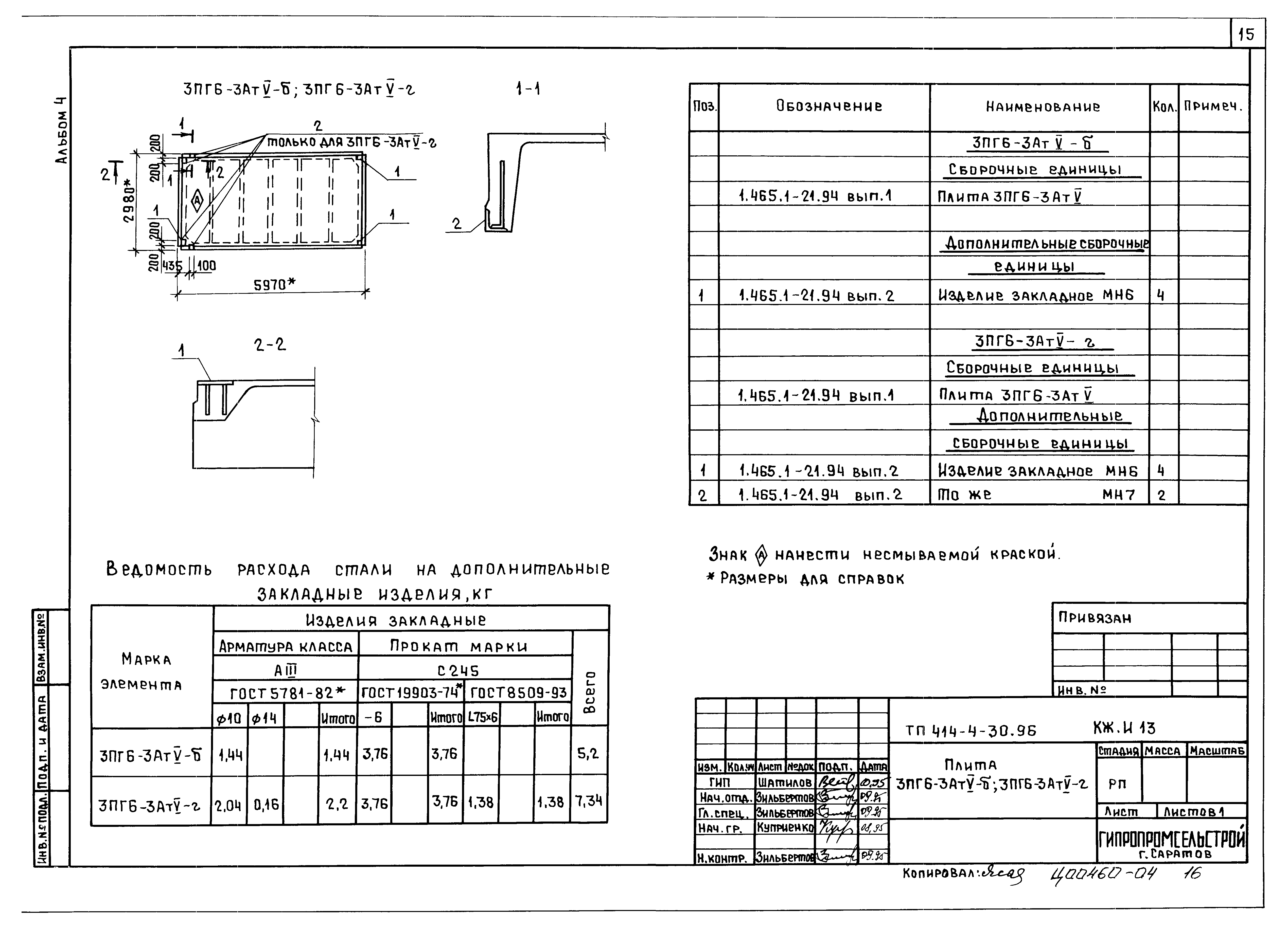 Типовой проект 414-4-30.96