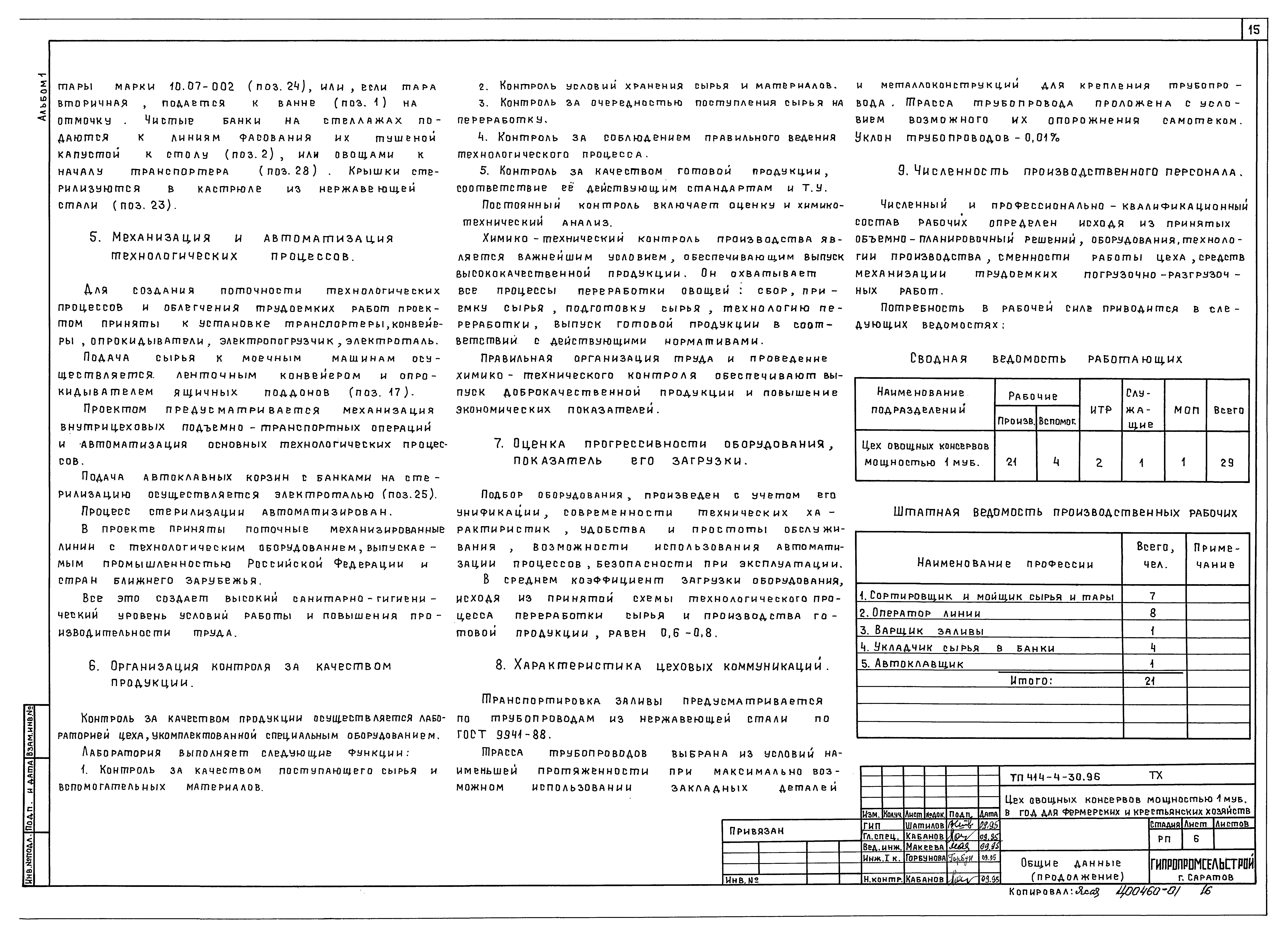 Типовой проект 414-4-30.96