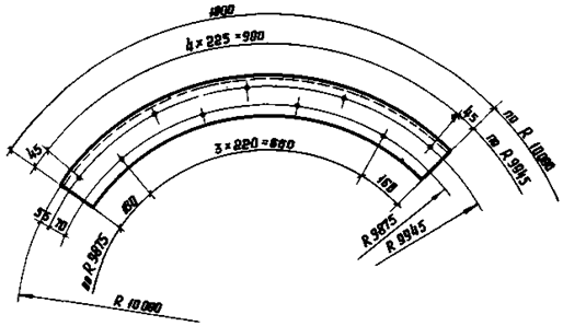 Размер радиуса дуги. Размер по дуге на чертеже. Чертеж отверстий по дуге. Прорези по дуге чертеж. Радиус чертеж здания.