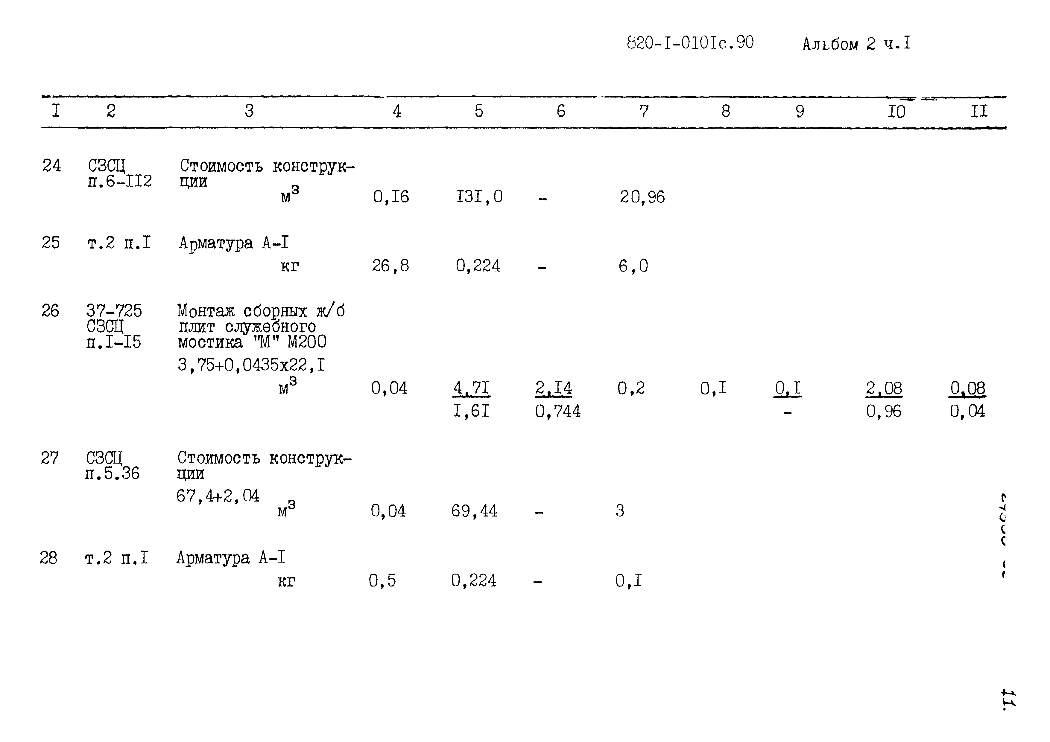 Типовые проектные решения 820-1-0101с.90
