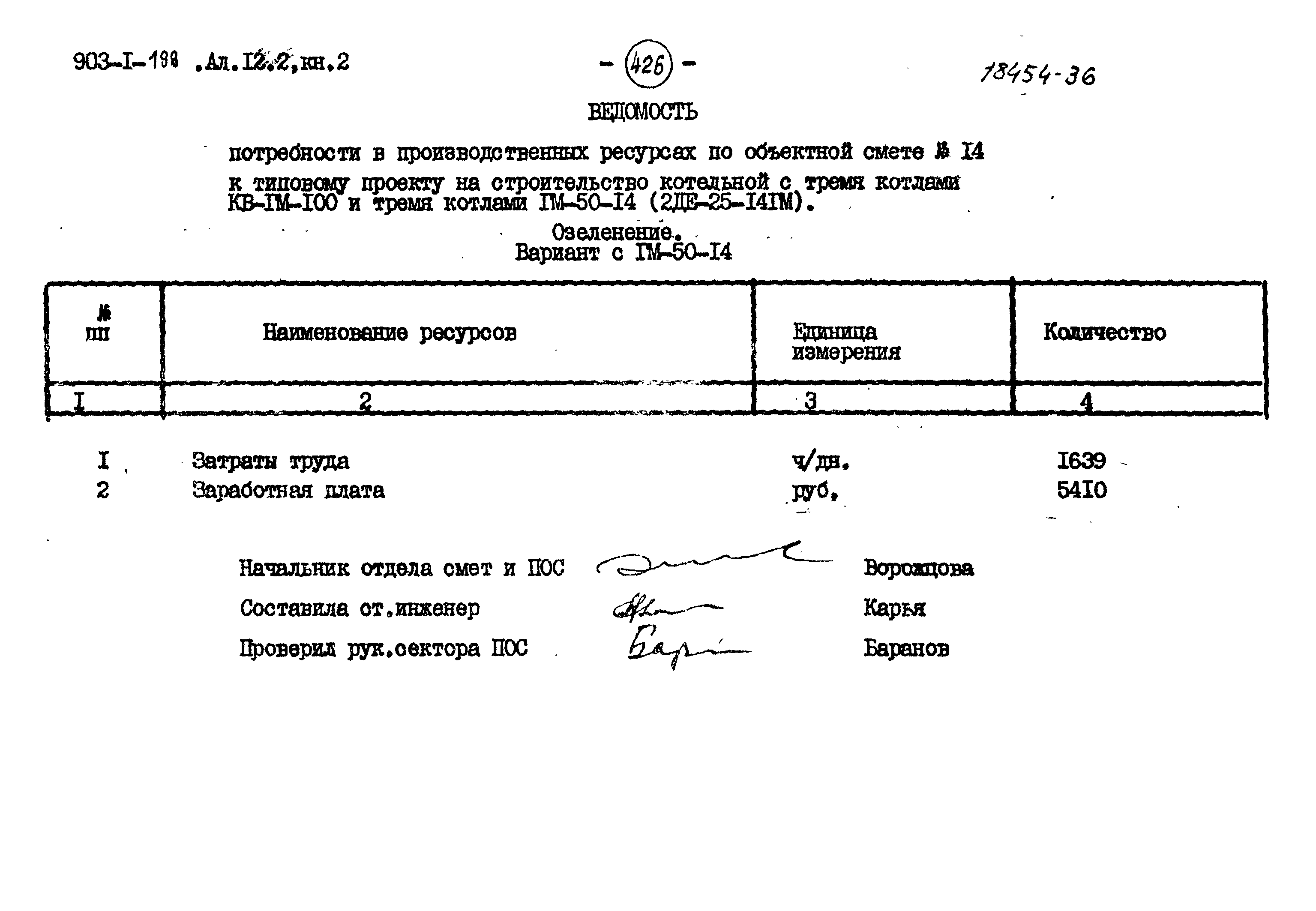 Типовой проект 903-1-198