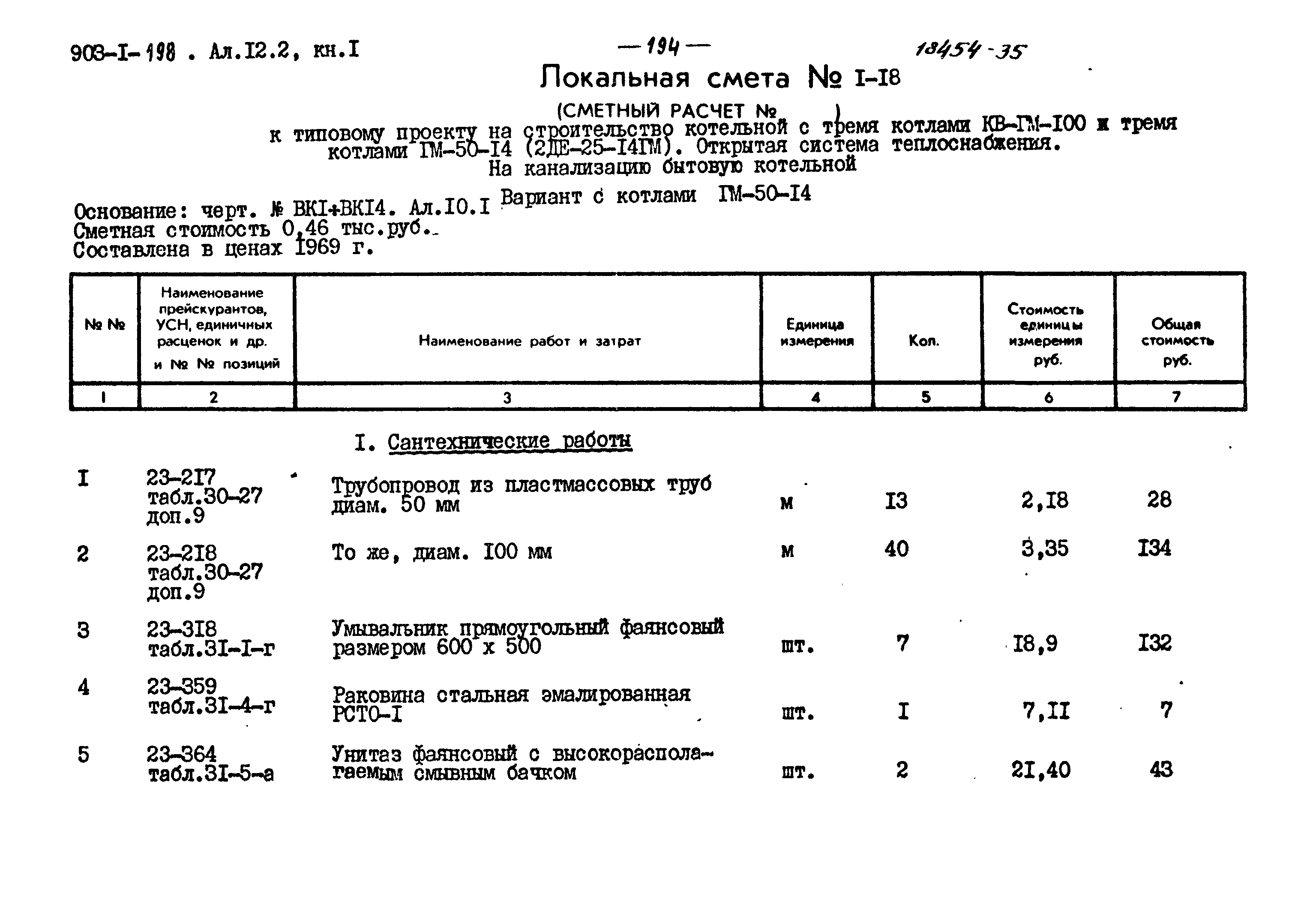 Типовой проект 903-1-198