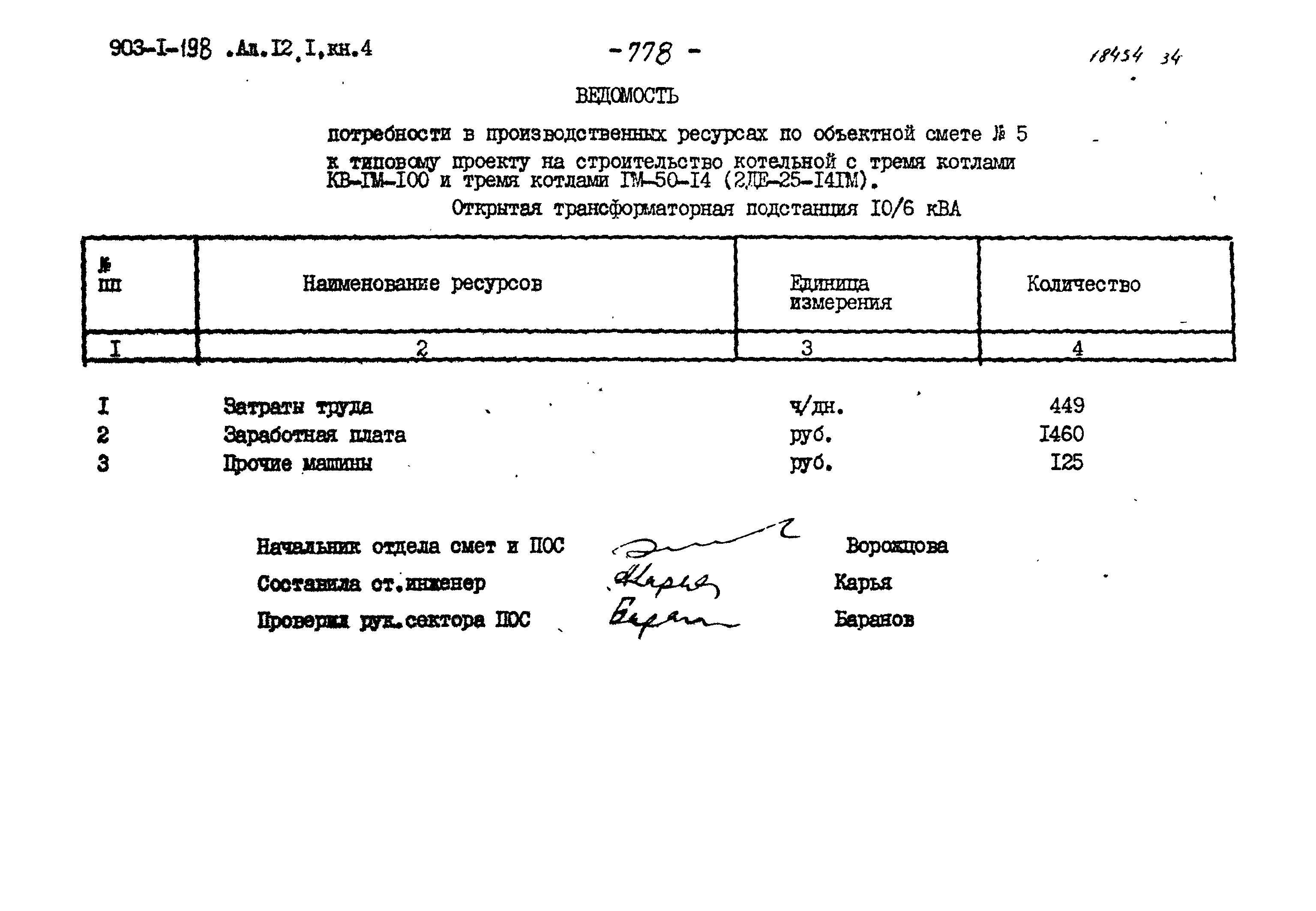 Типовой проект 903-1-198