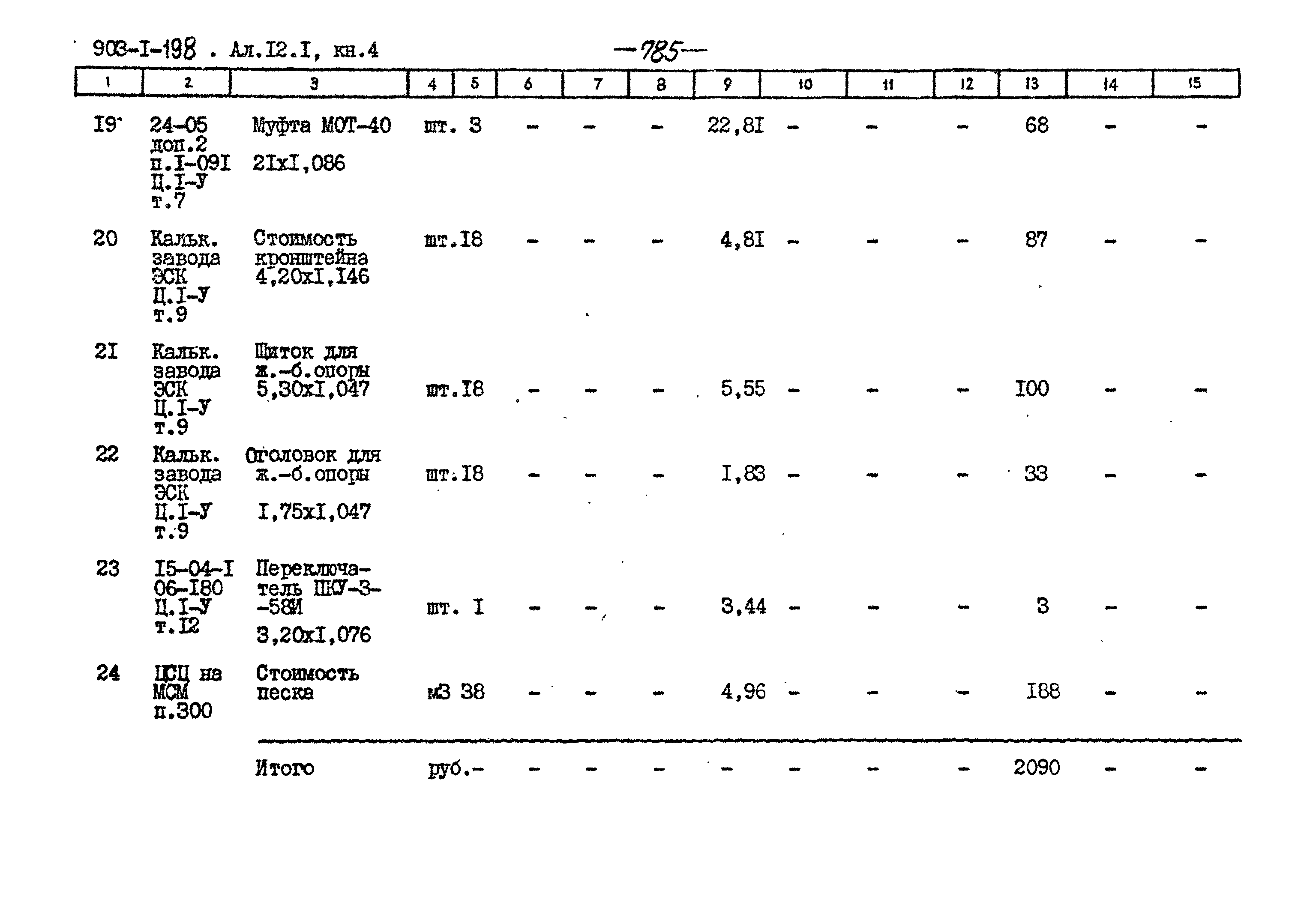 Типовой проект 903-1-198