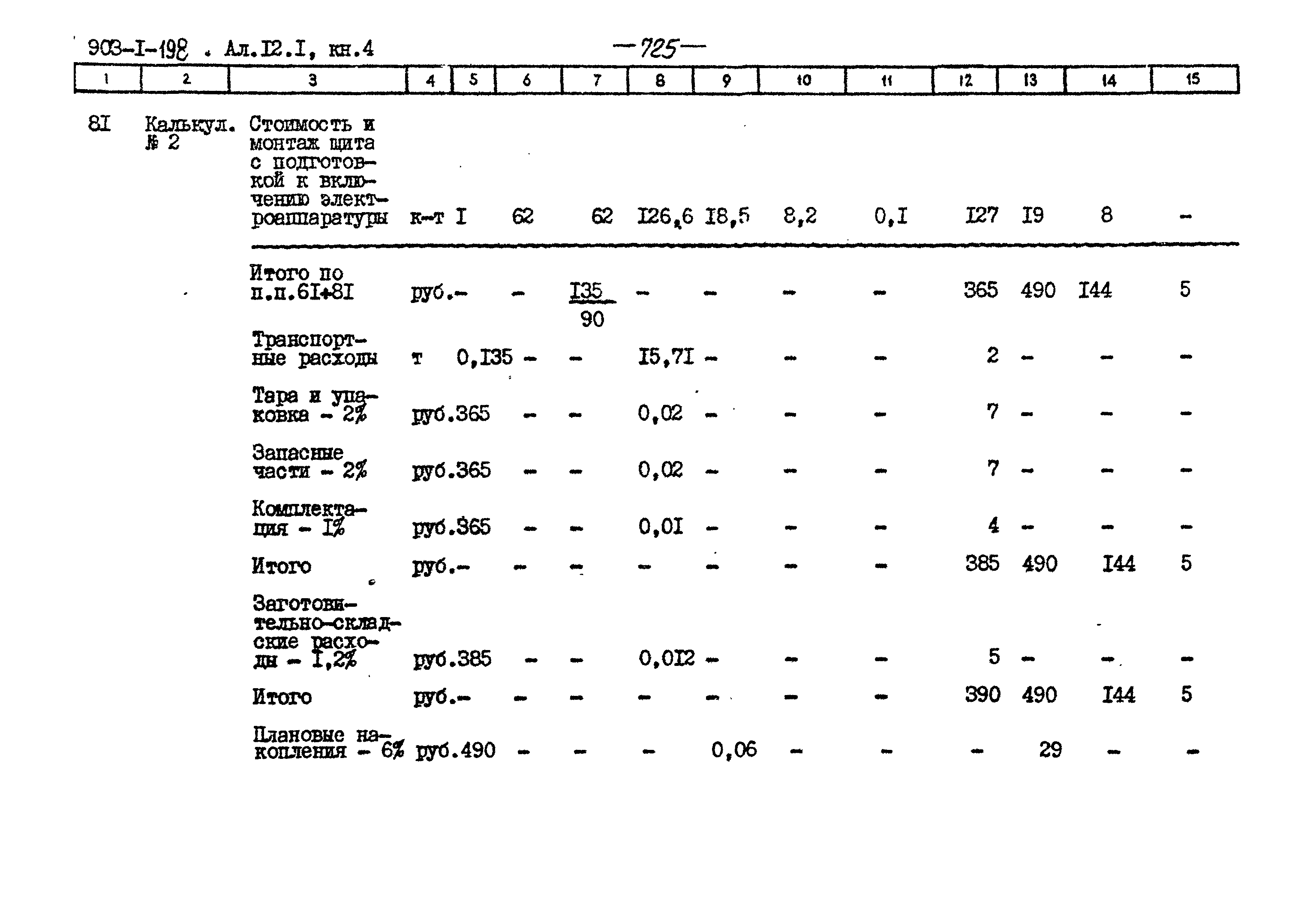 Типовой проект 903-1-198