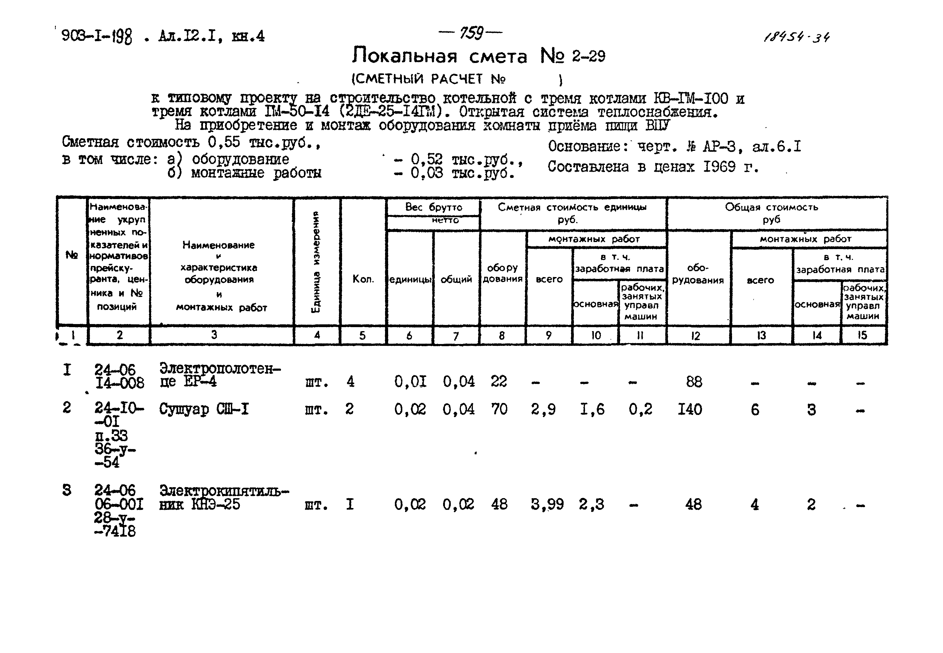 Типовой проект 903-1-198