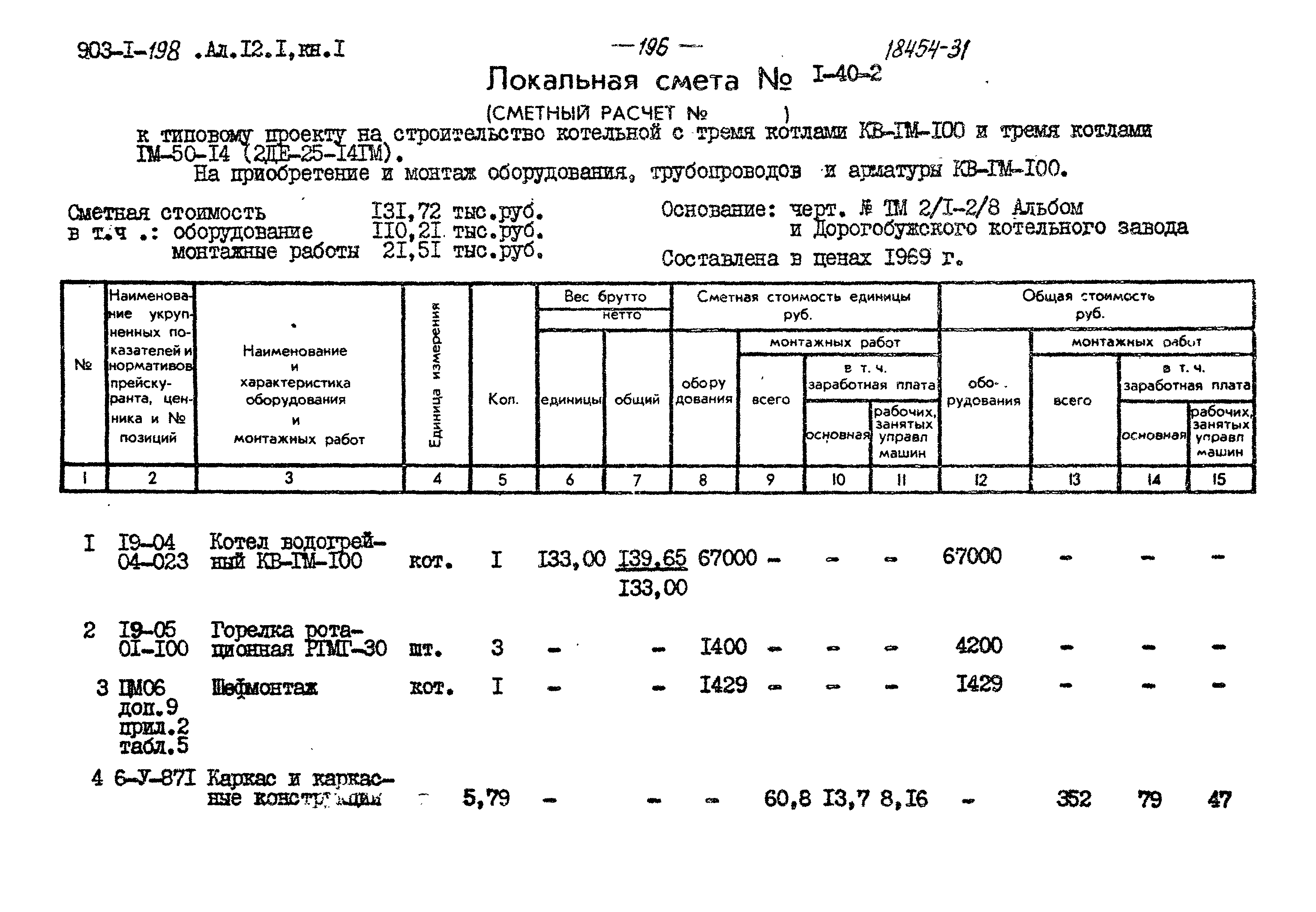 Типовой проект 903-1-198
