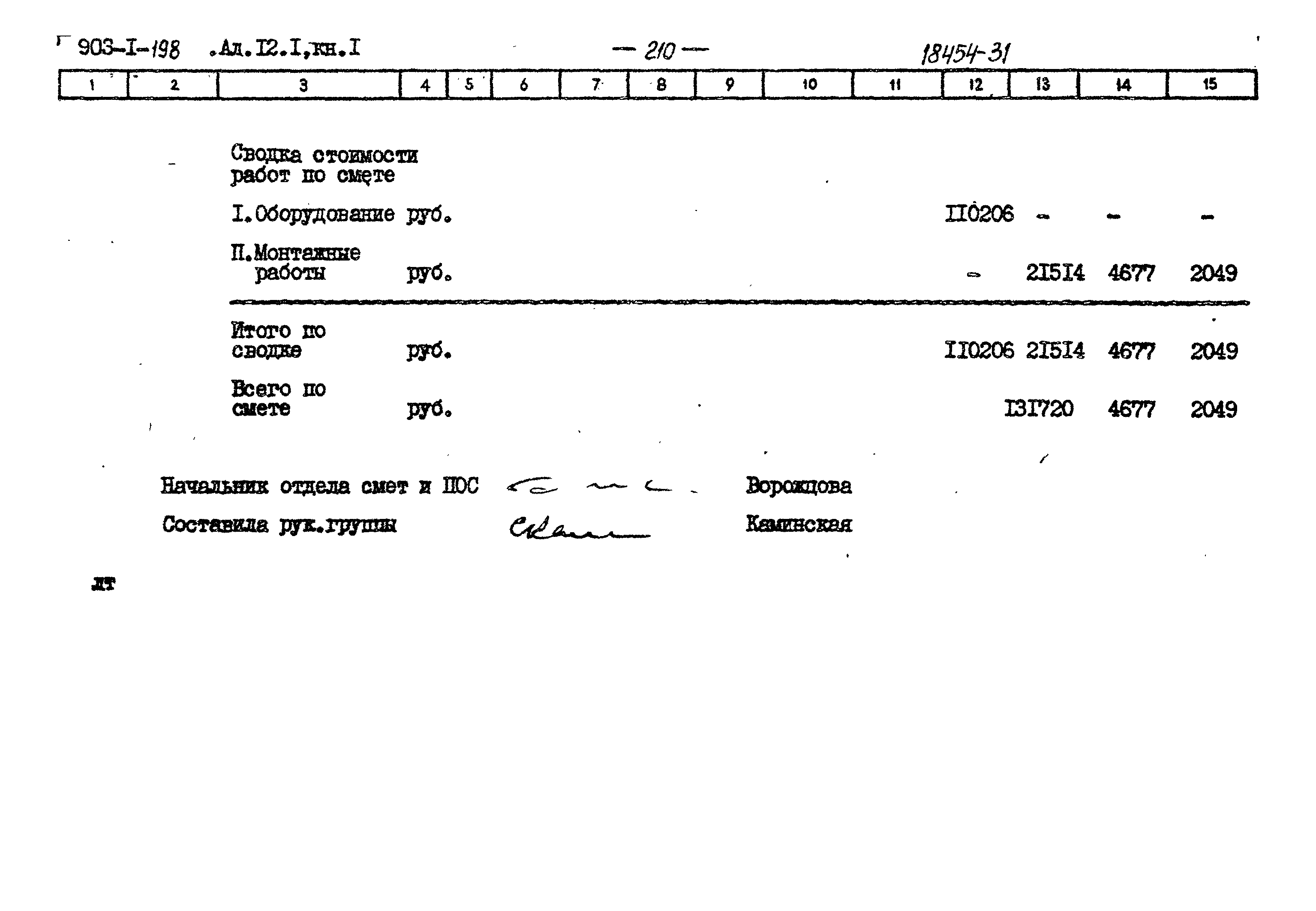 Типовой проект 903-1-198