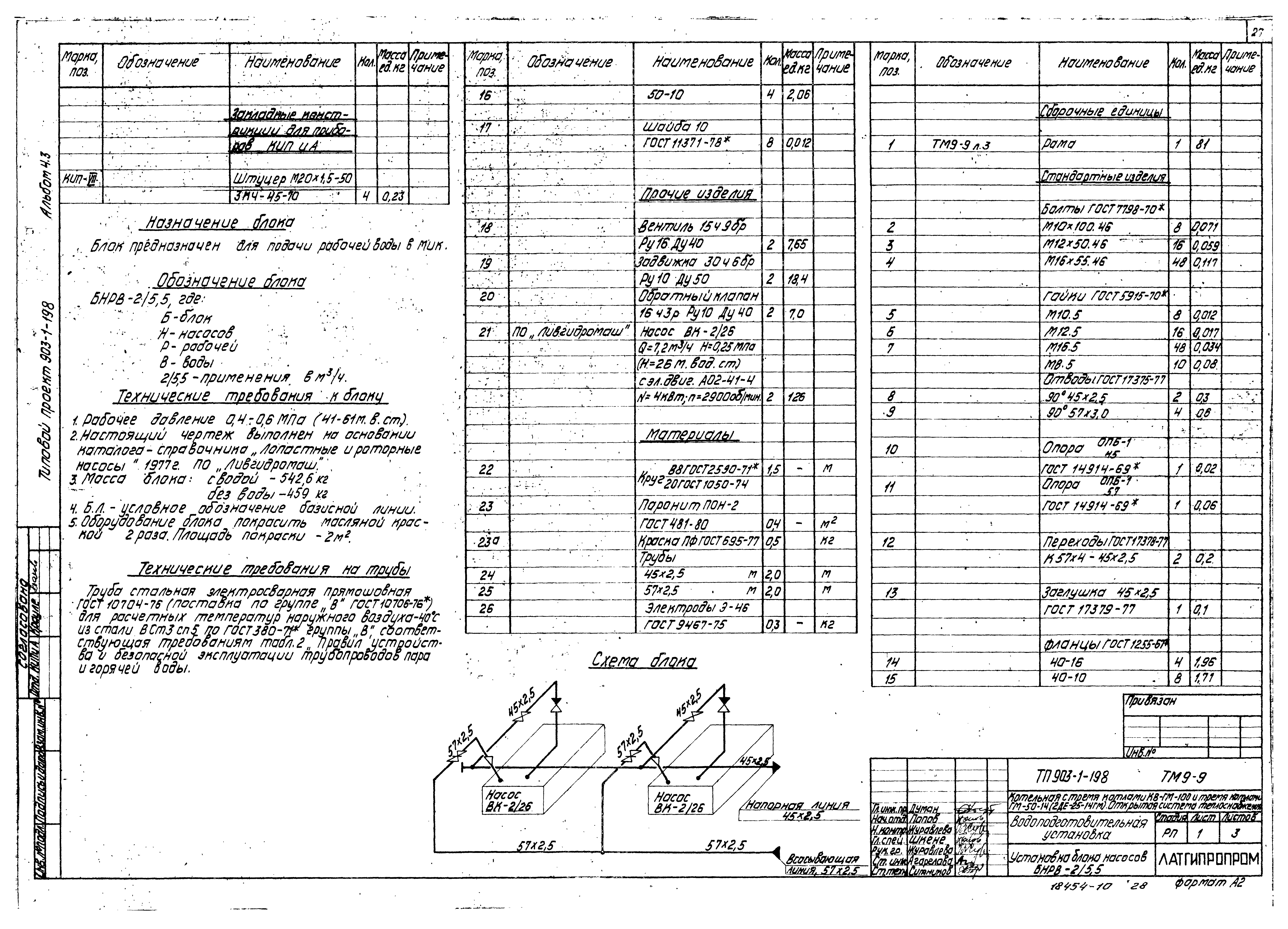 Типовой проект 903-1-198
