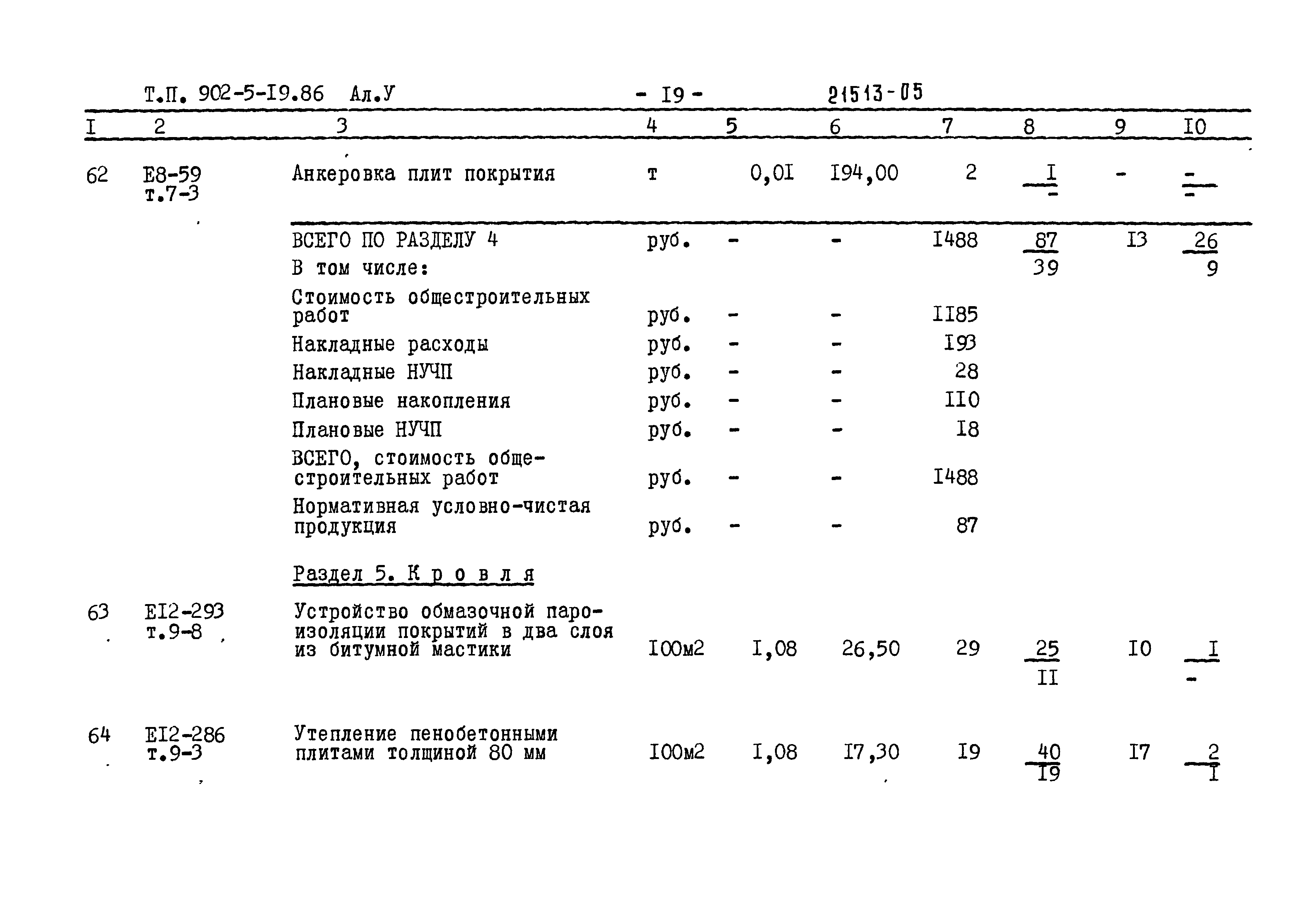 Типовой проект 902-5-19.86
