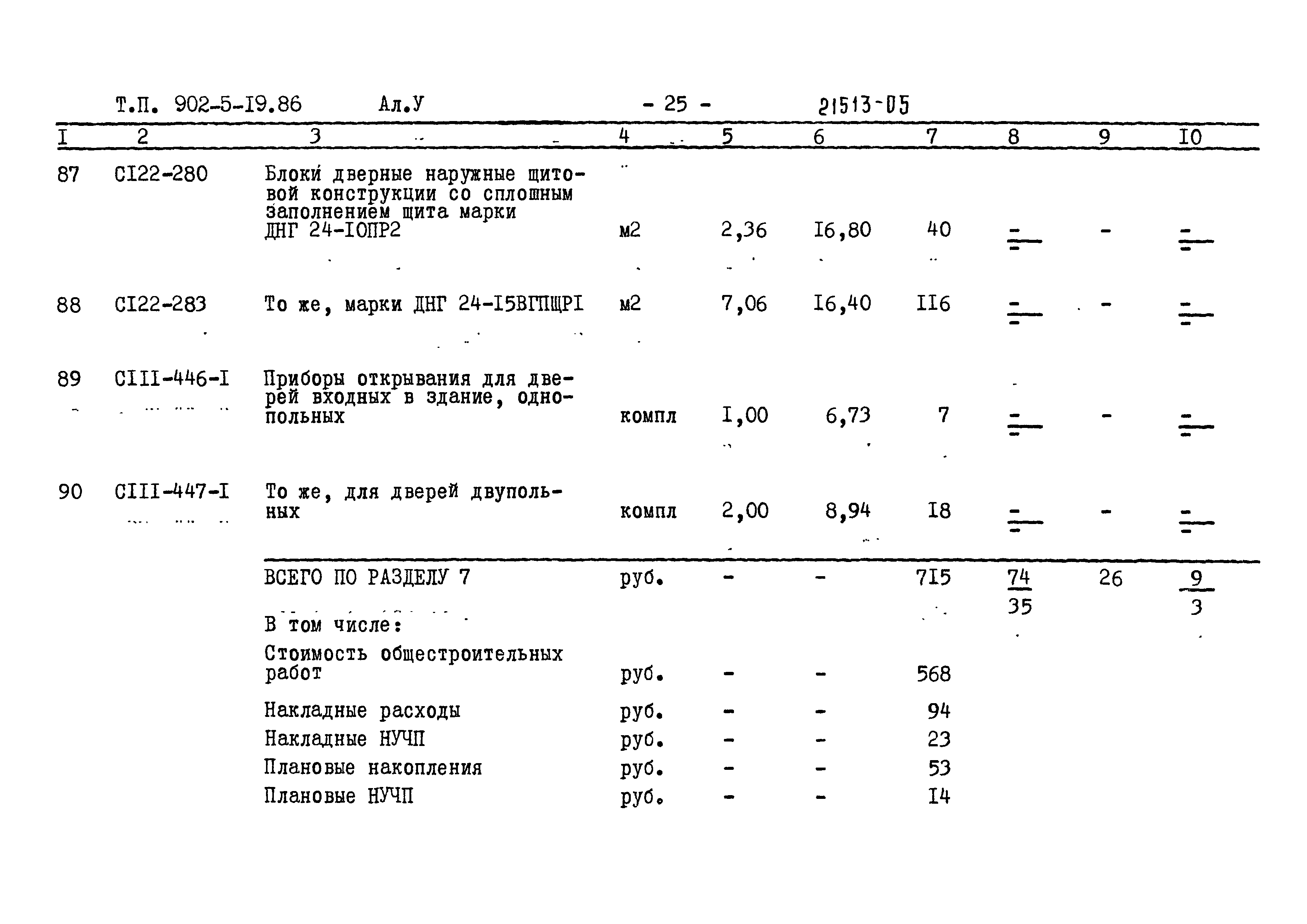 Типовой проект 902-5-19.86