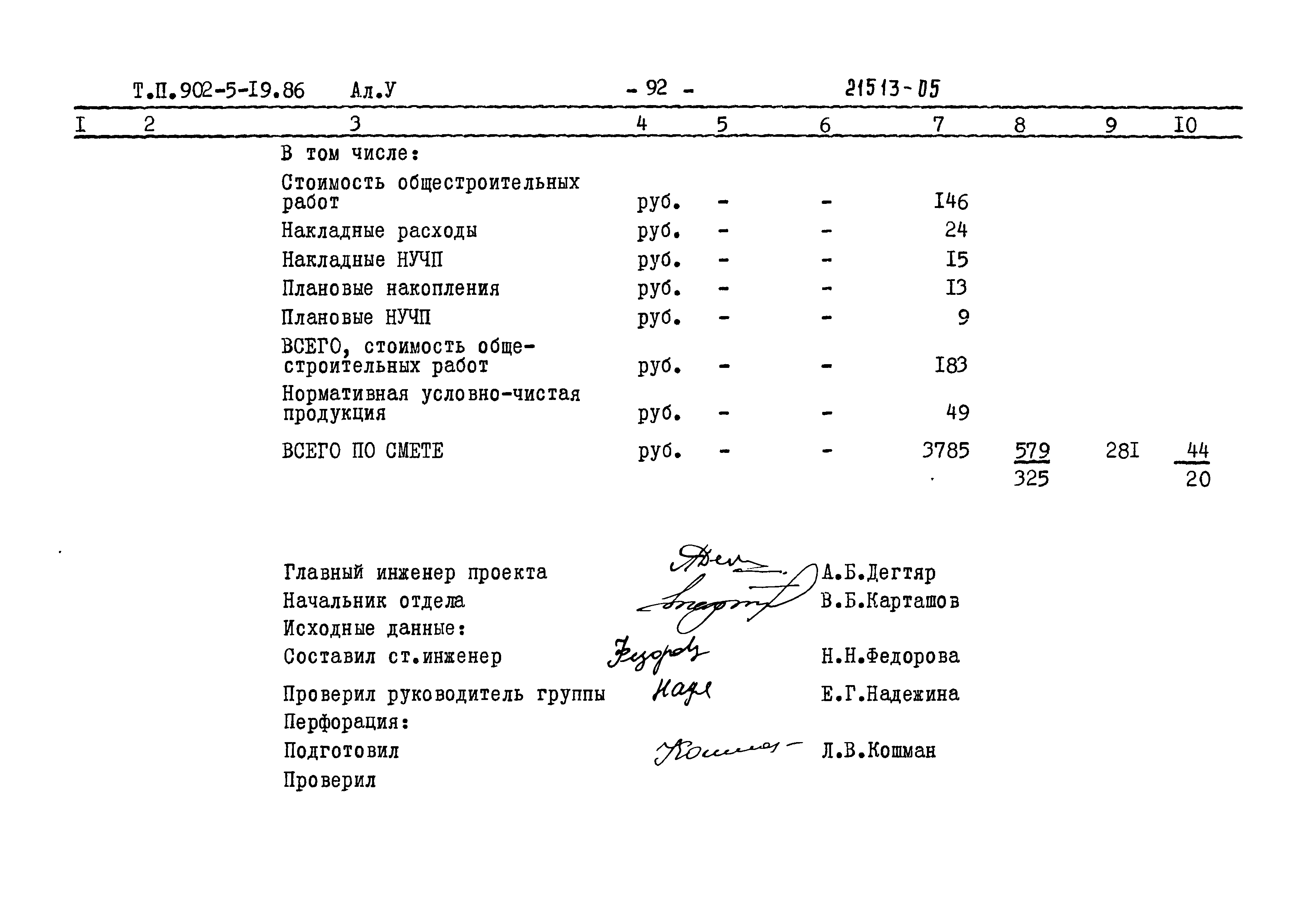 Типовой проект 902-5-19.86