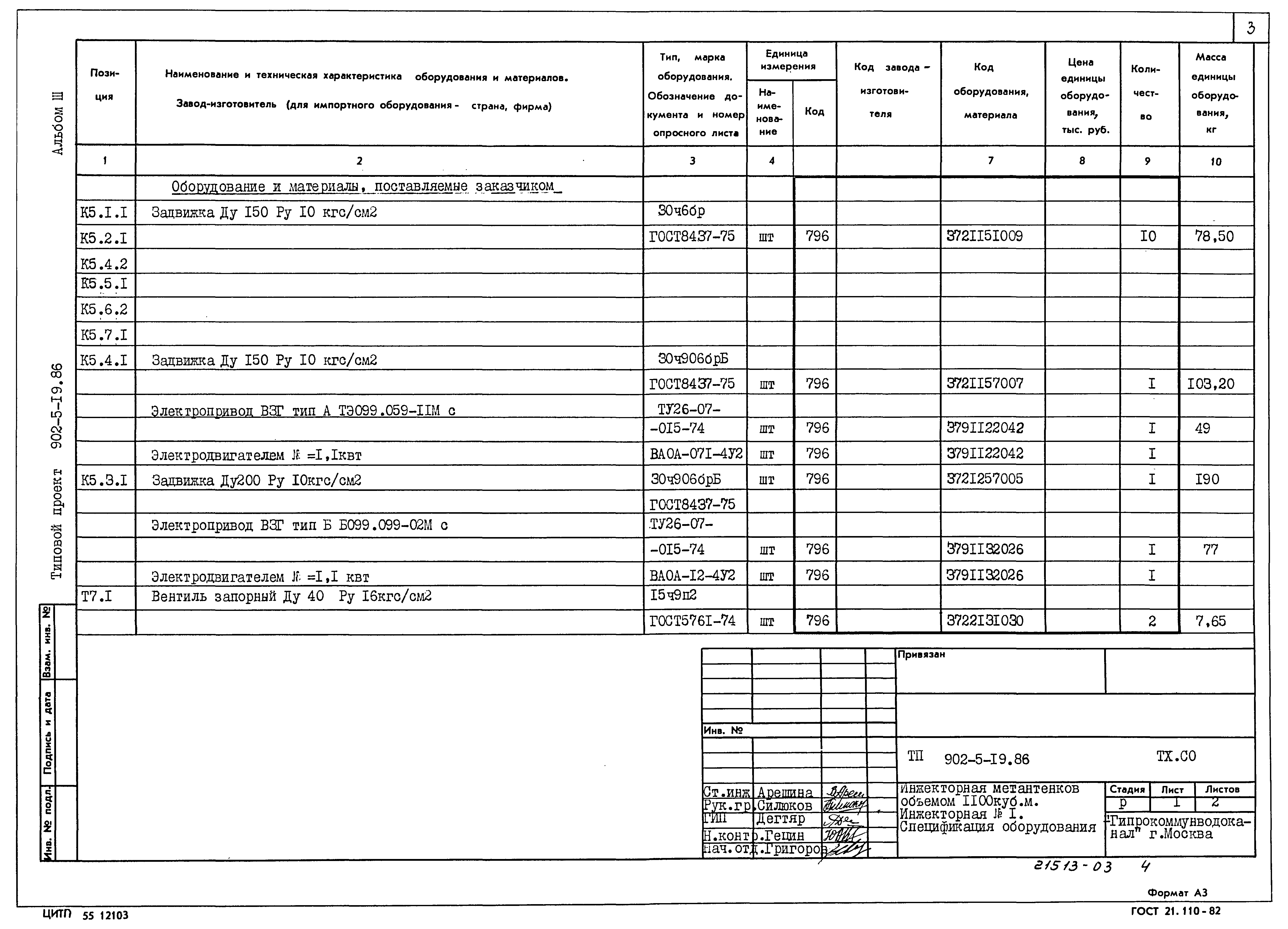 Типовой проект 902-5-19.86