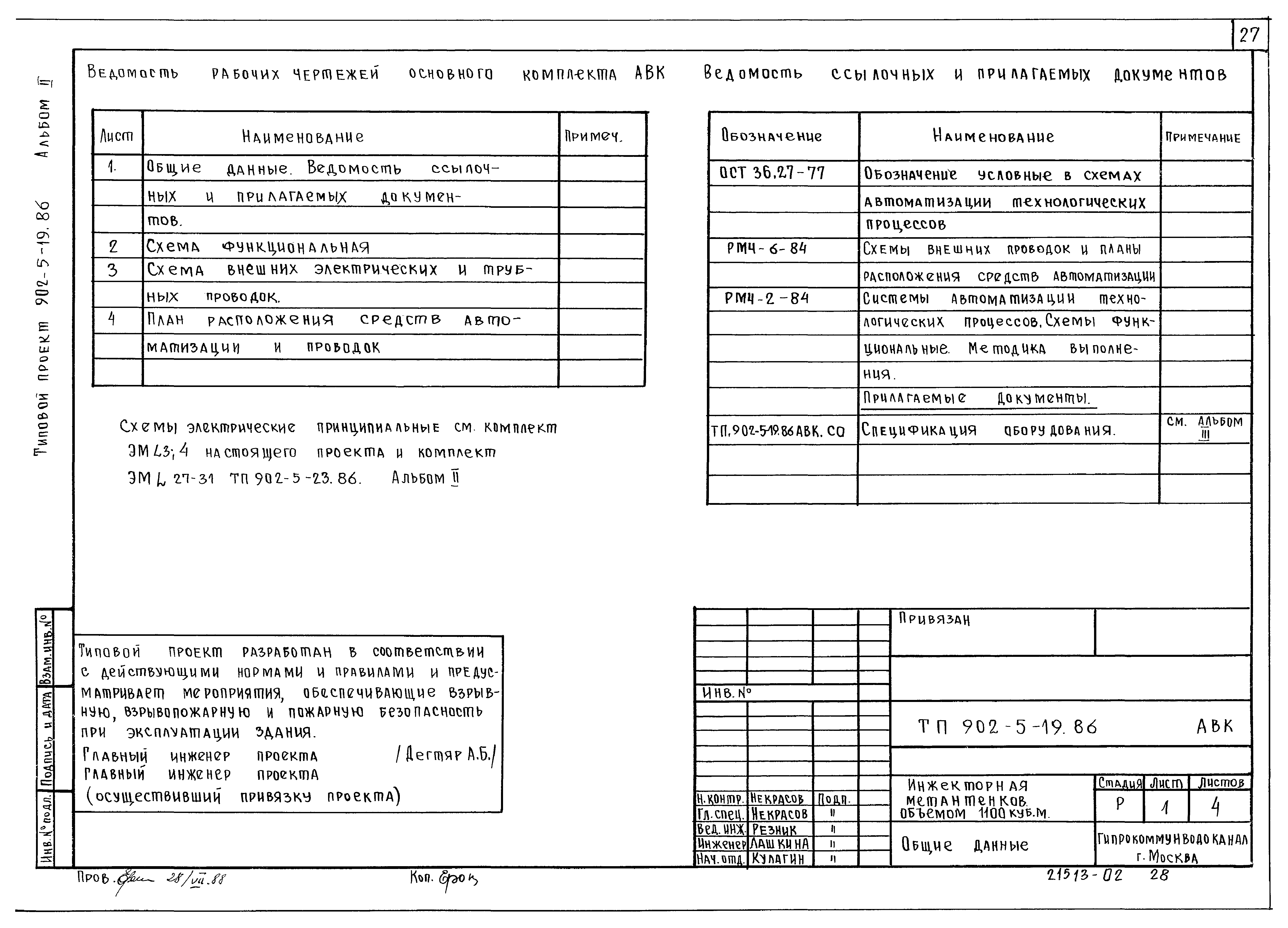 Типовой проект 902-5-19.86