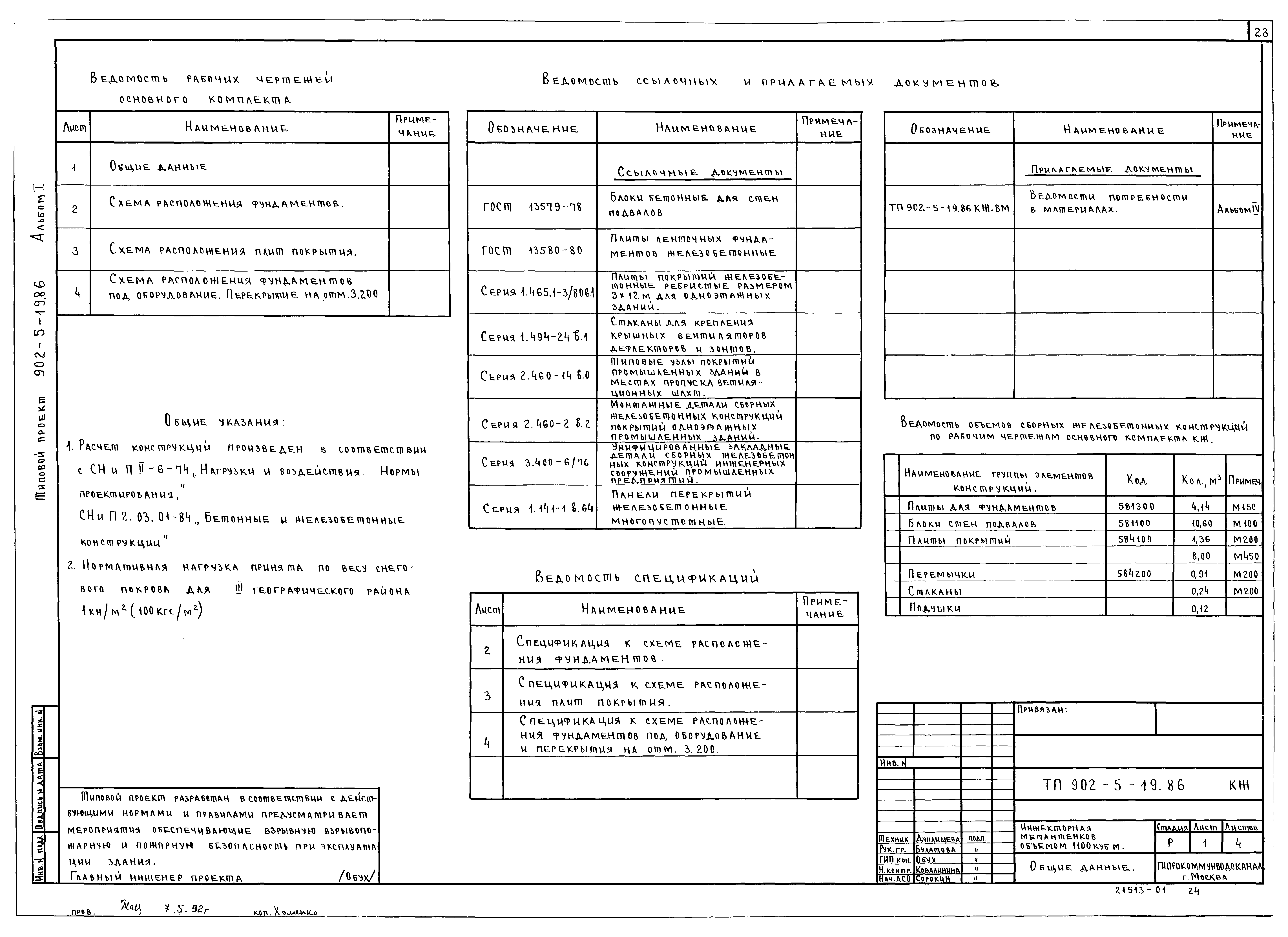 Типовой проект 902-5-19.86