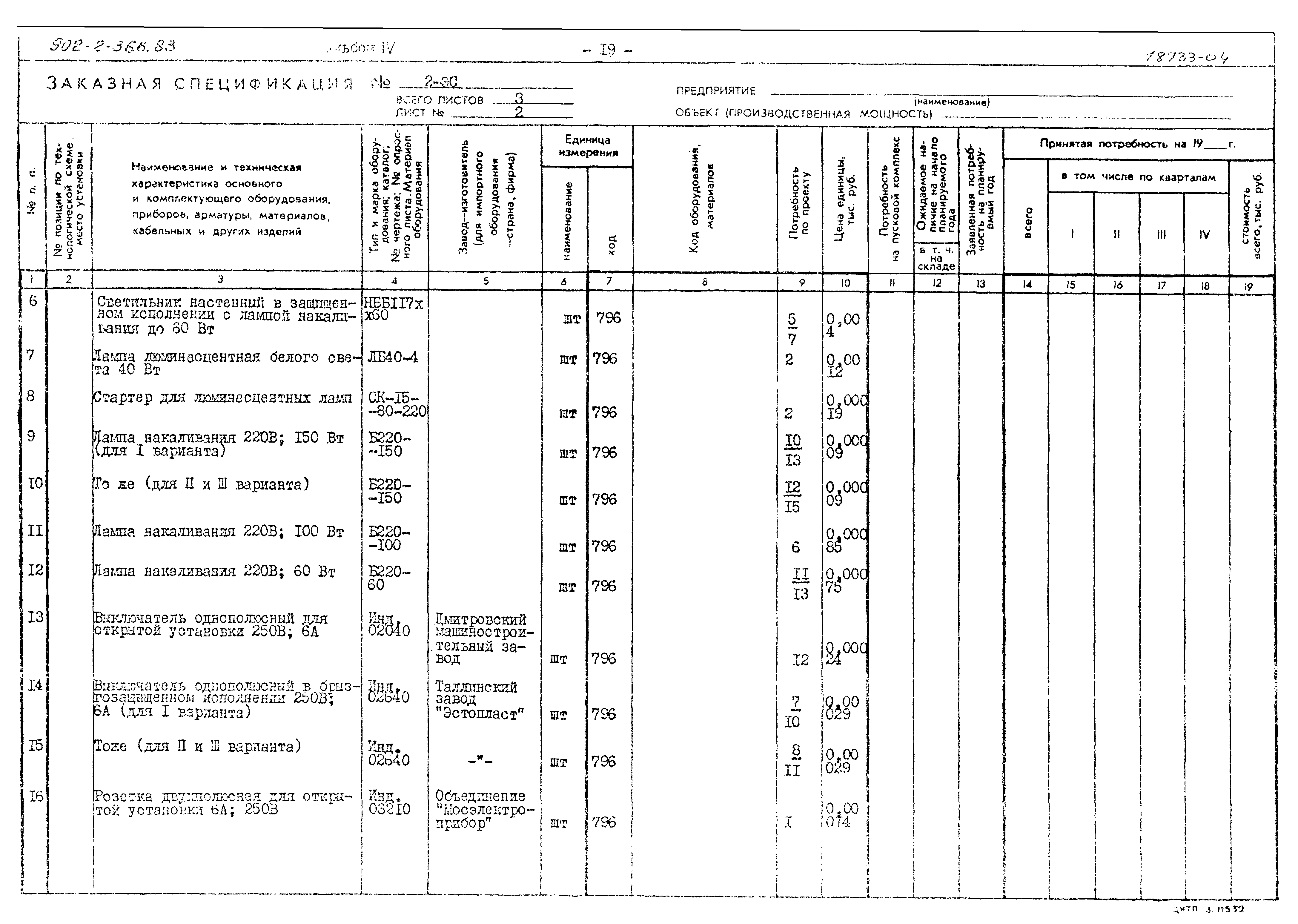 Типовой проект 902-2-366.83