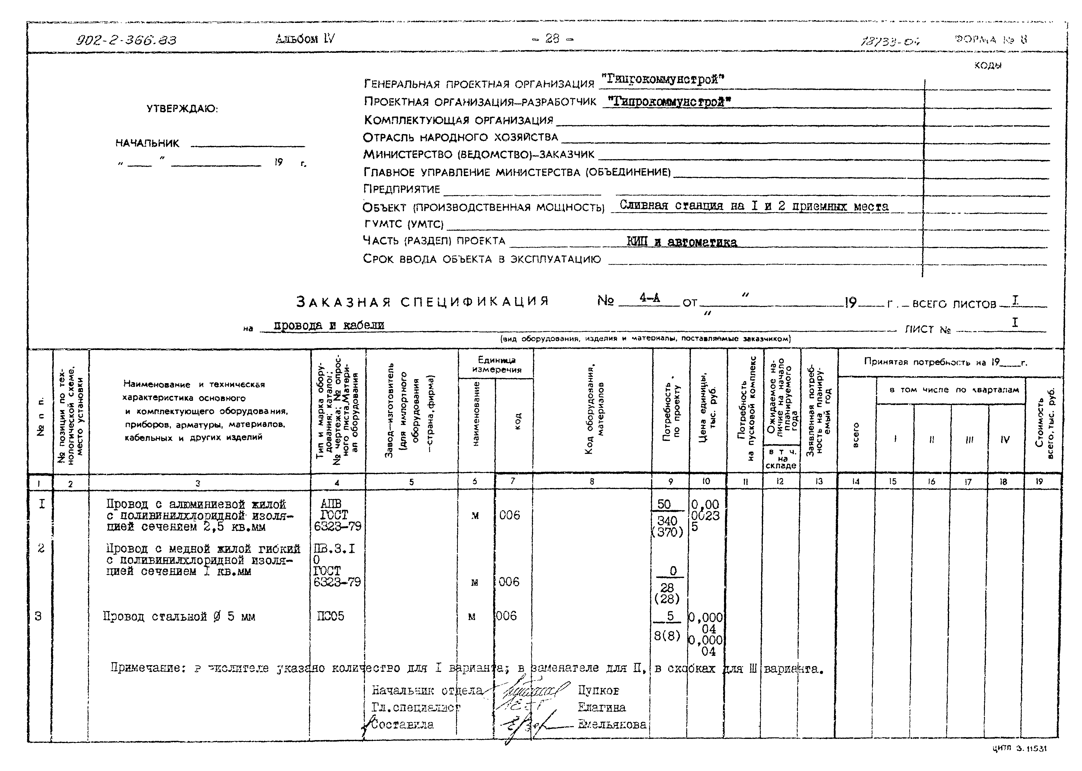 Типовой проект 902-2-366.83