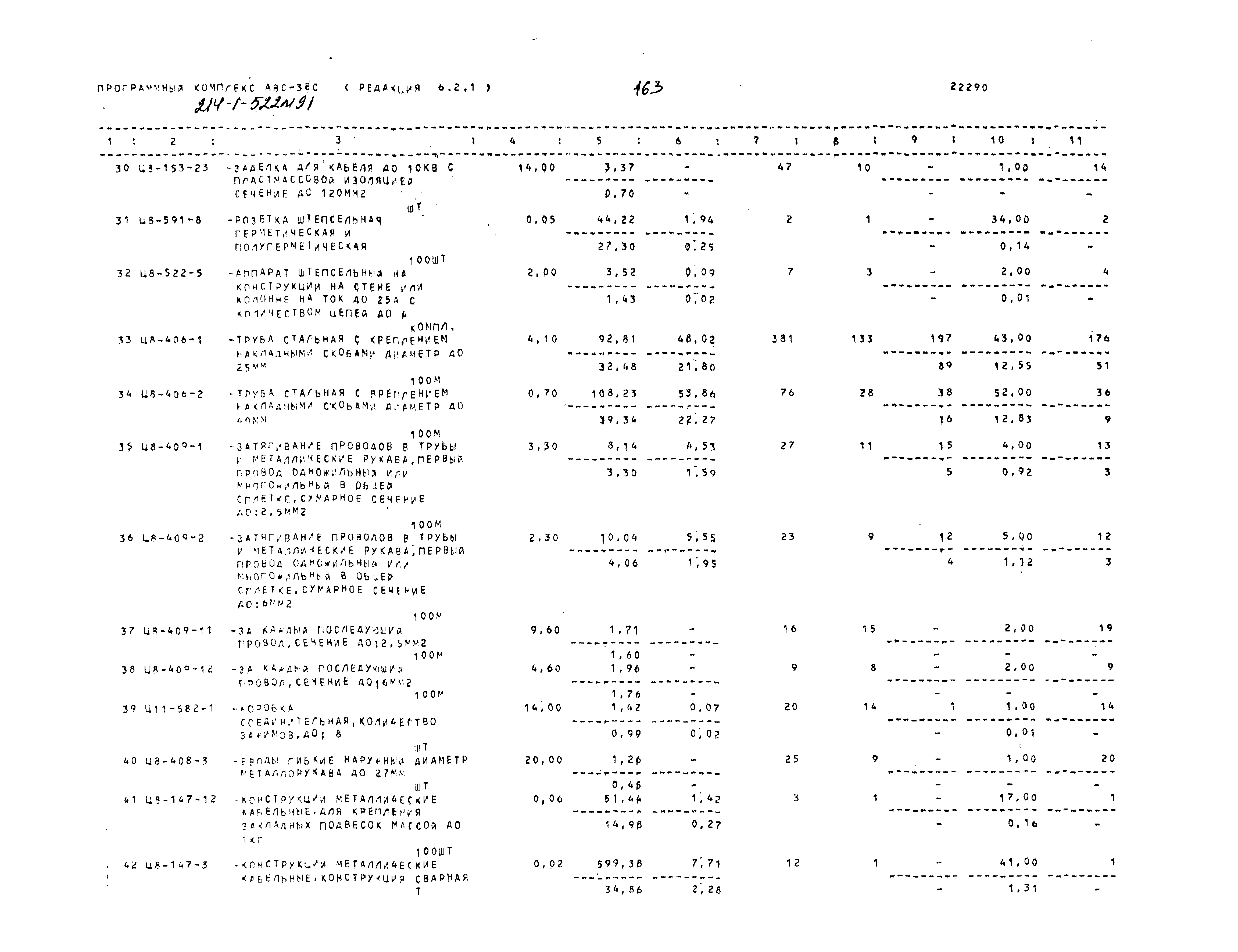 Типовой проект 214-1-522м.91