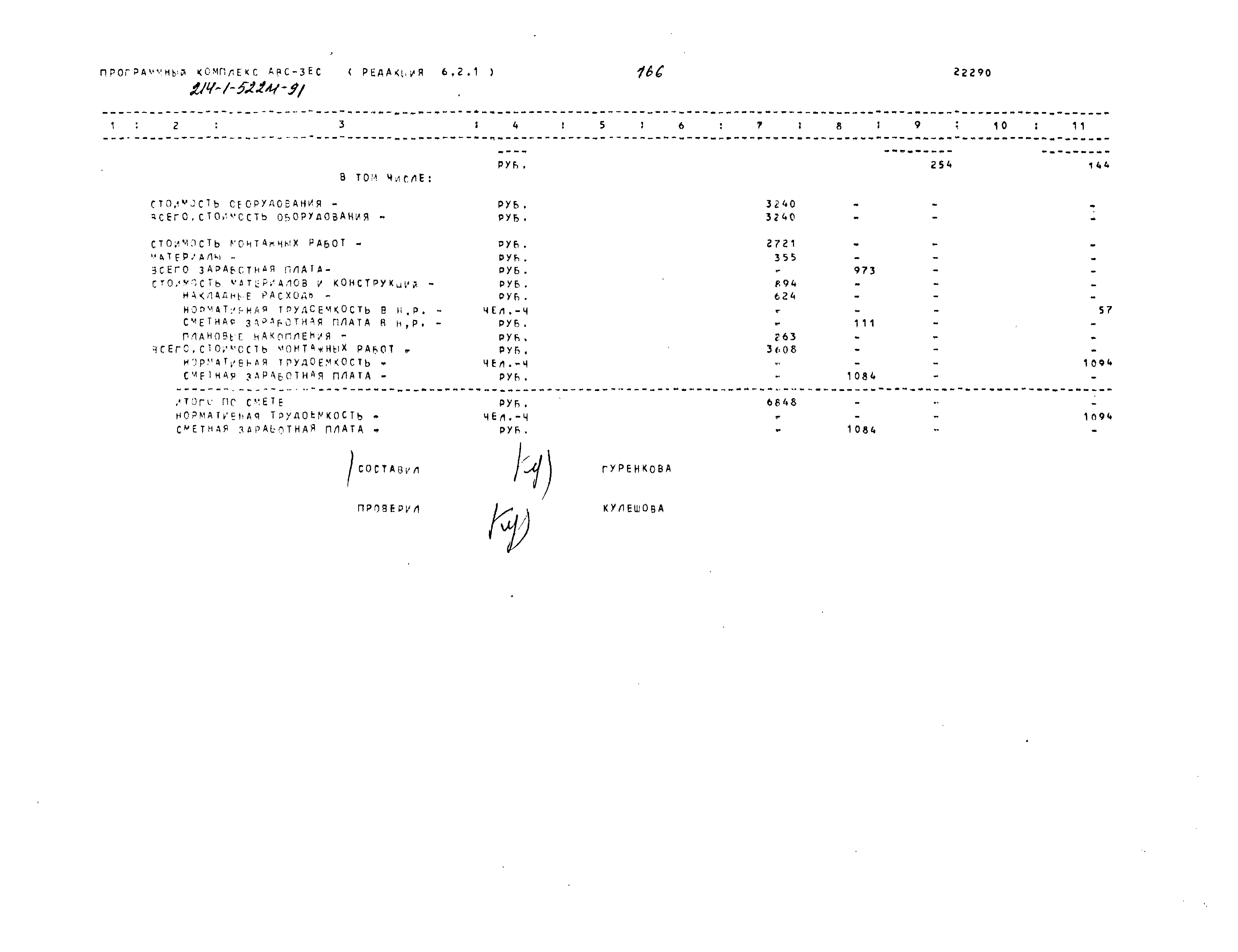 Типовой проект 214-1-522м.91
