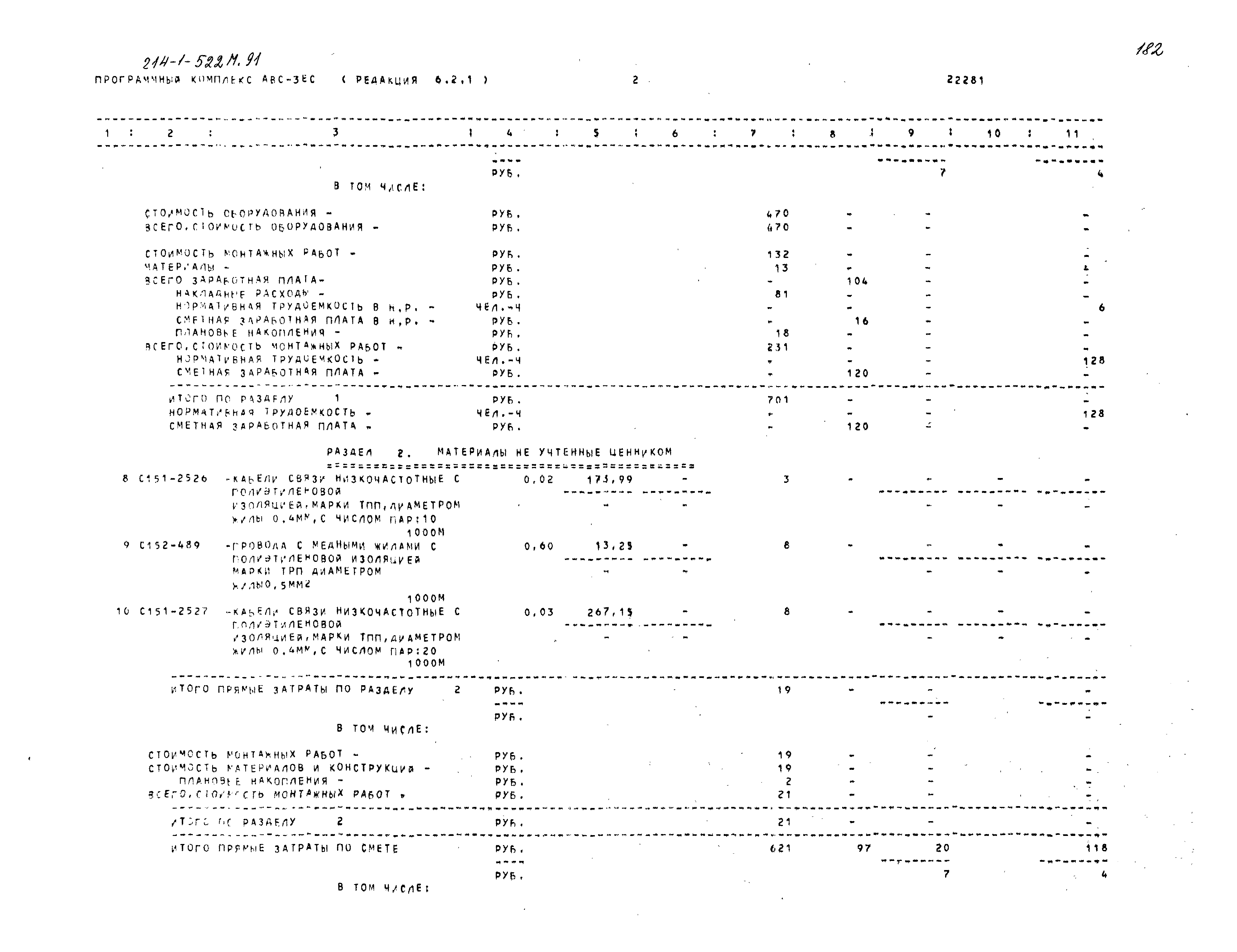 Типовой проект 214-1-522м.91