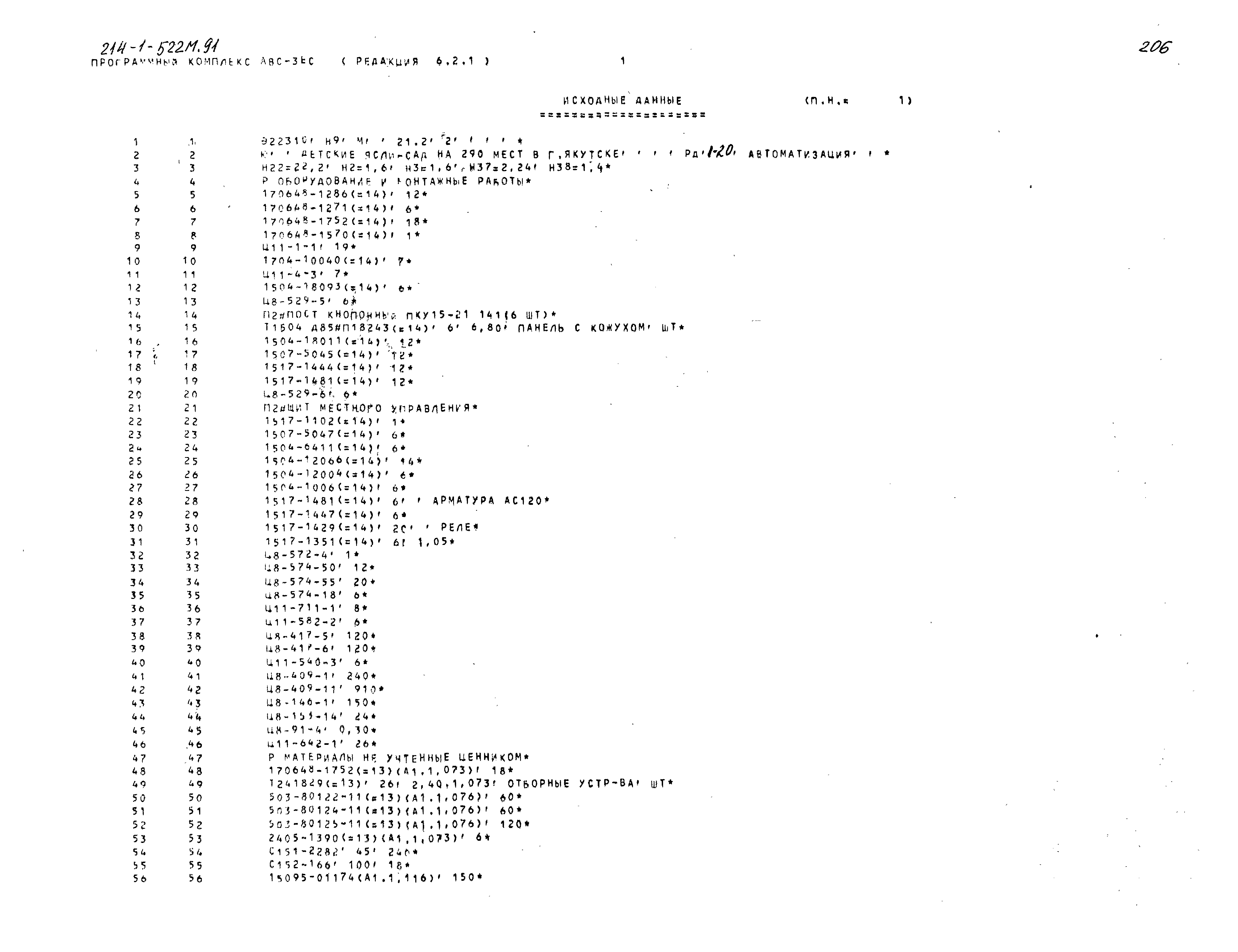 Типовой проект 214-1-522м.91
