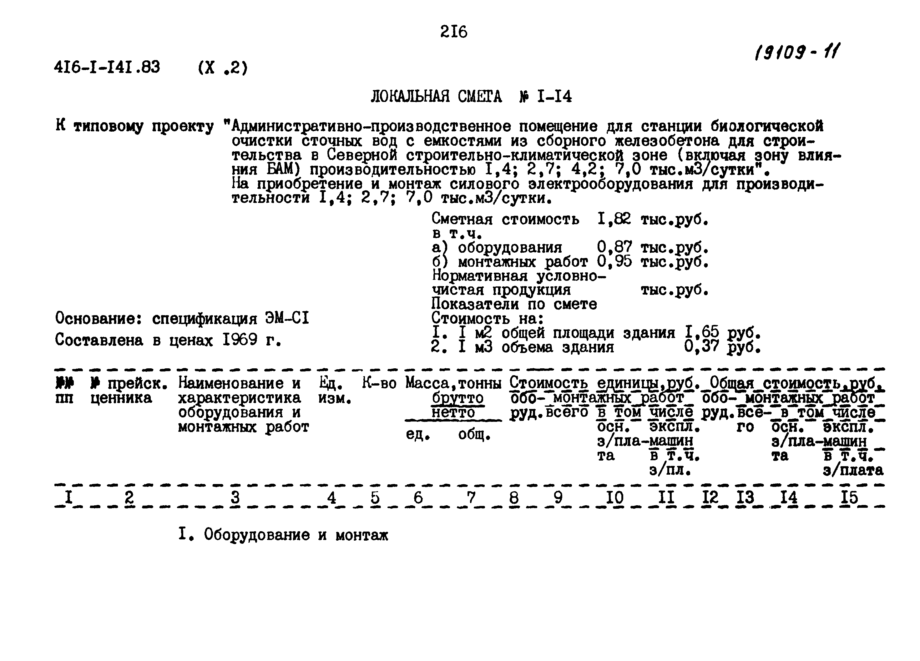Типовой проект 416-1-141.83